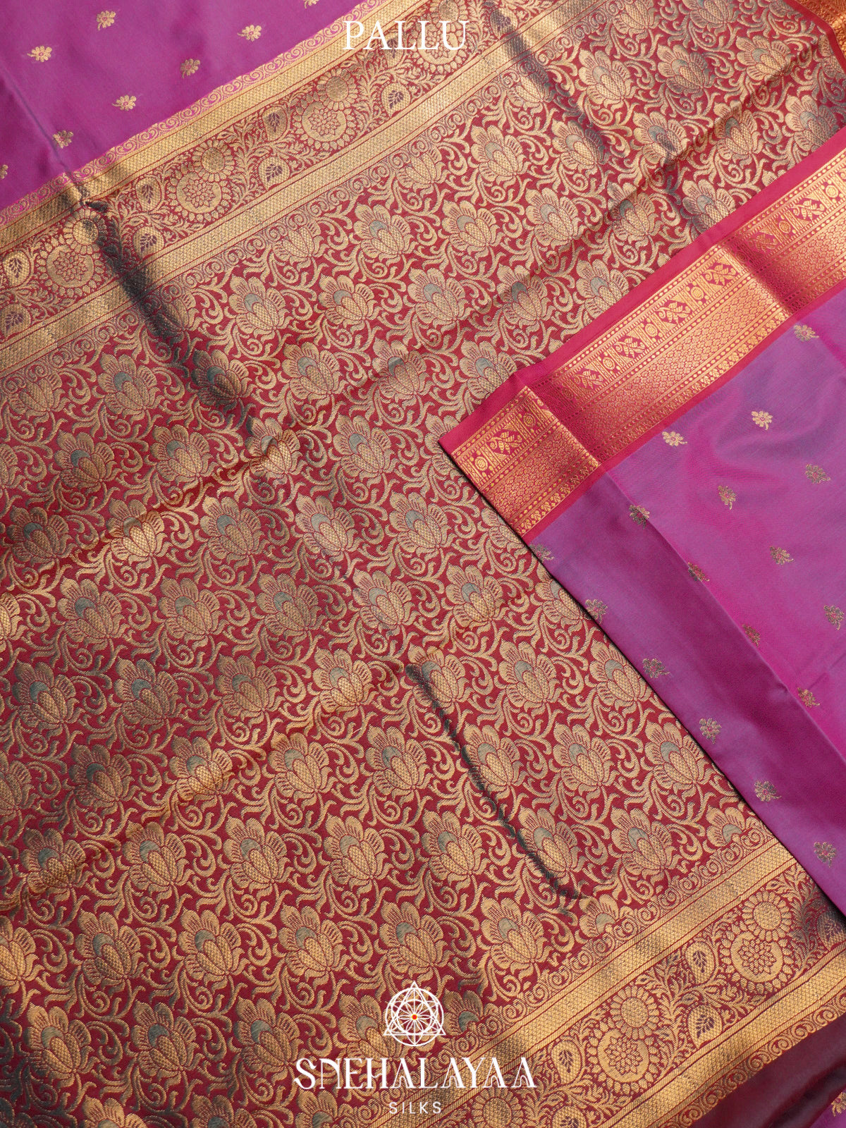 Magenta  Art Silk Saree