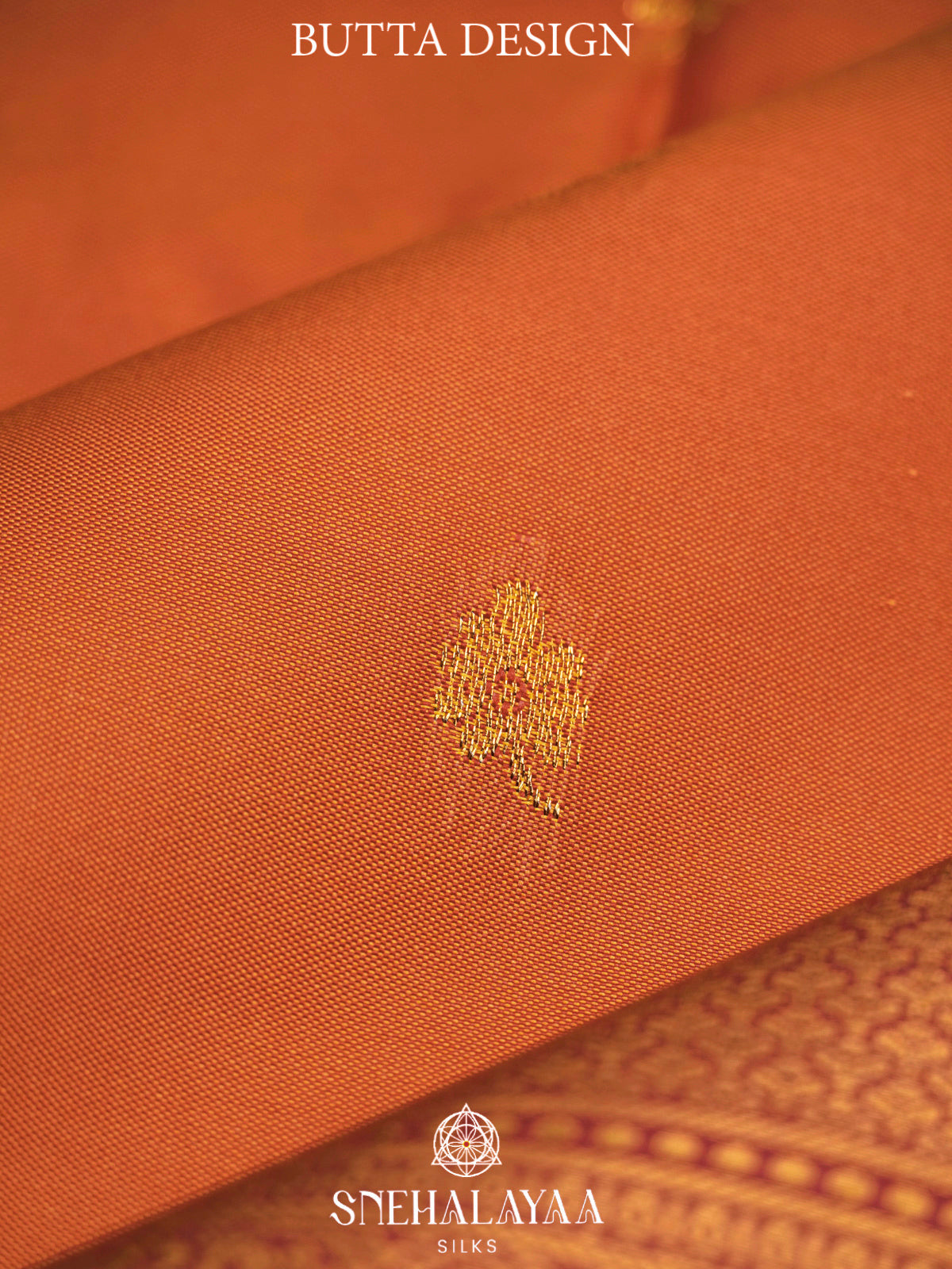 Orange  Art Silk Saree
