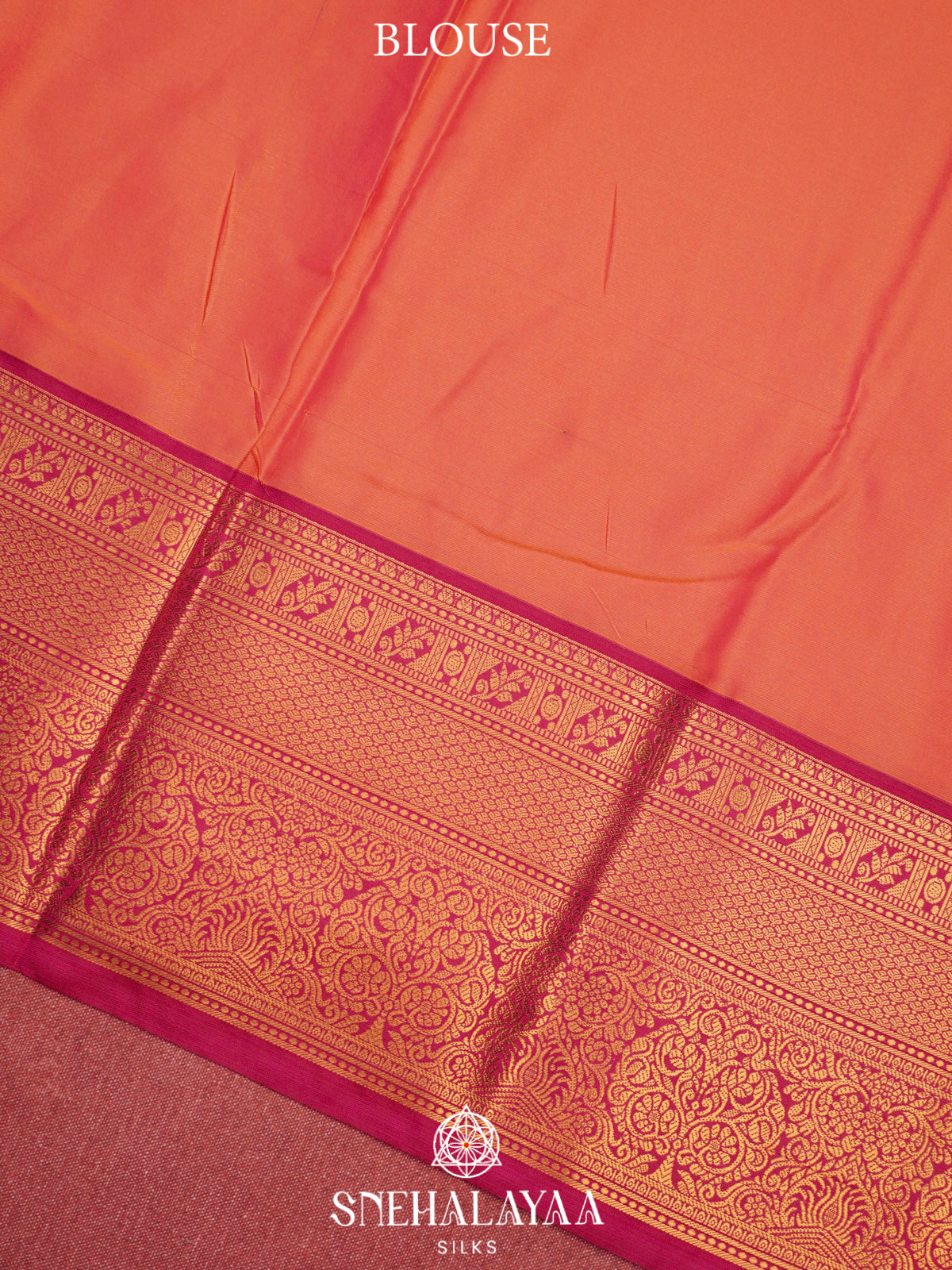 Orange  Art Silk Saree