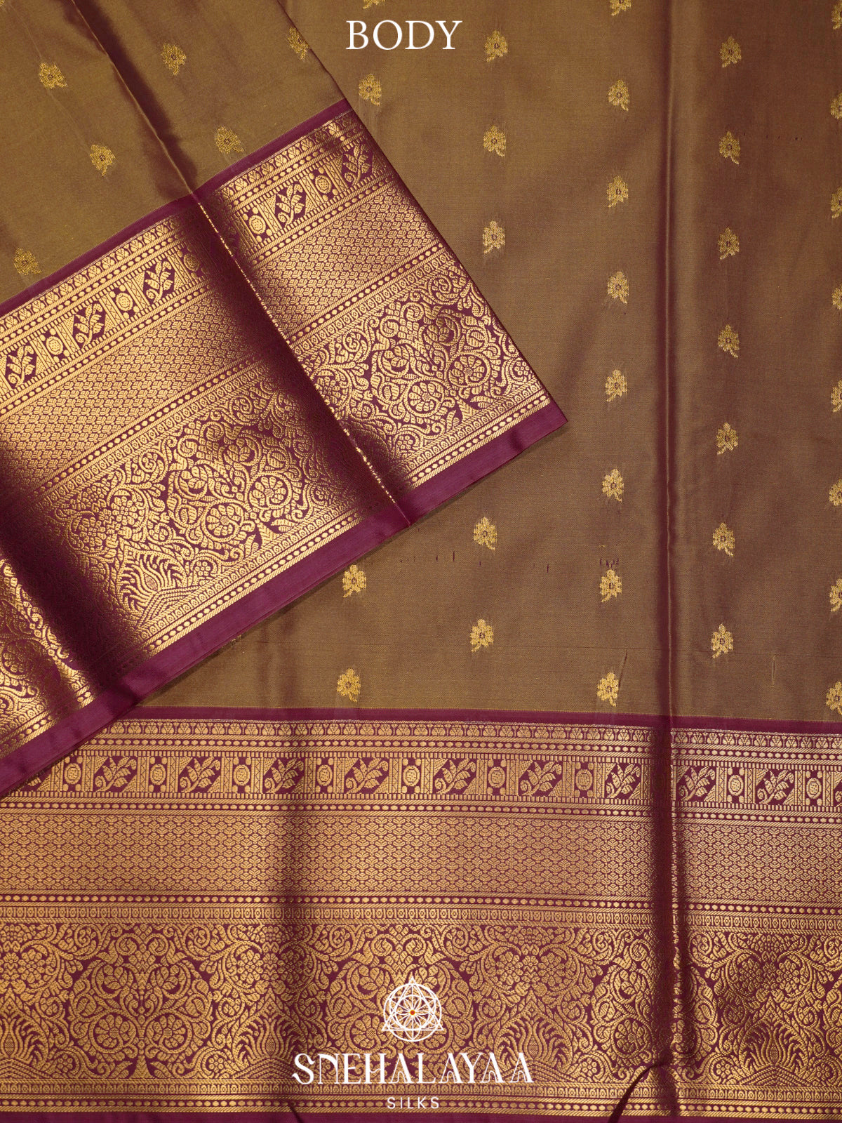 Gold  Art Silk Saree