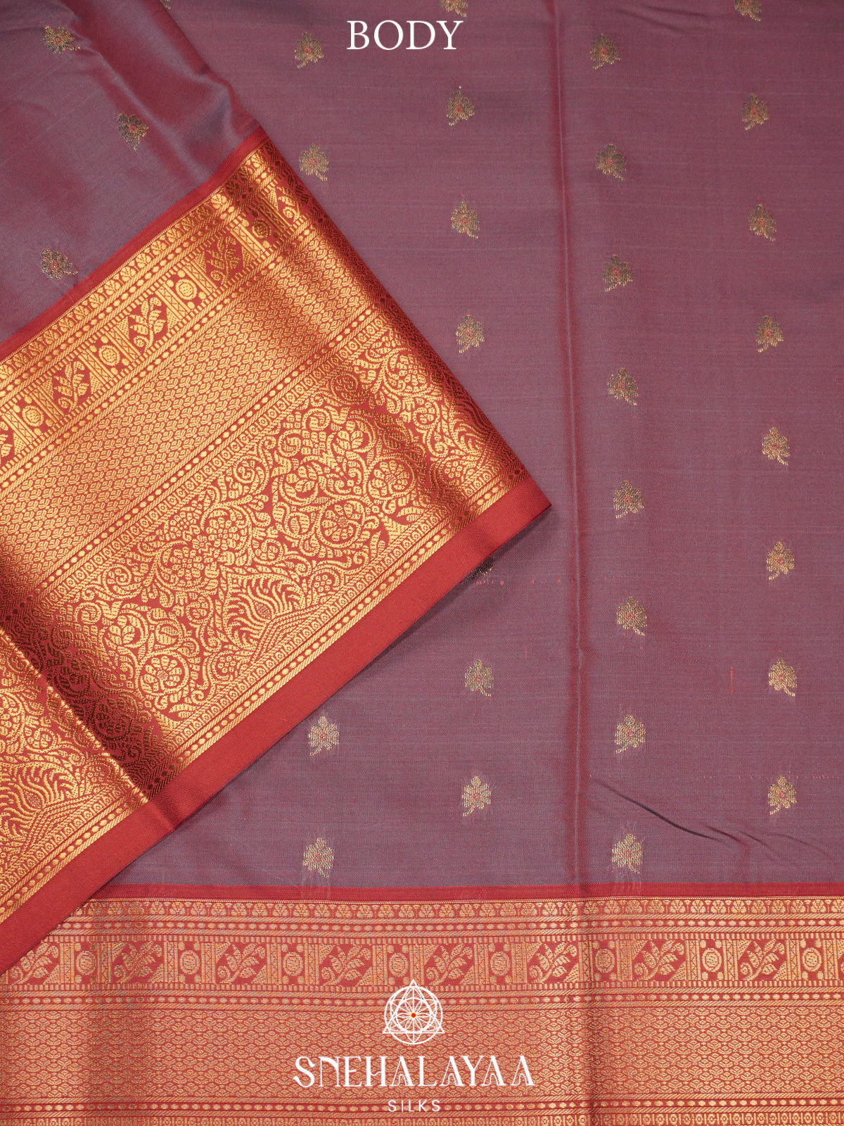 Plum  Art Silk Saree