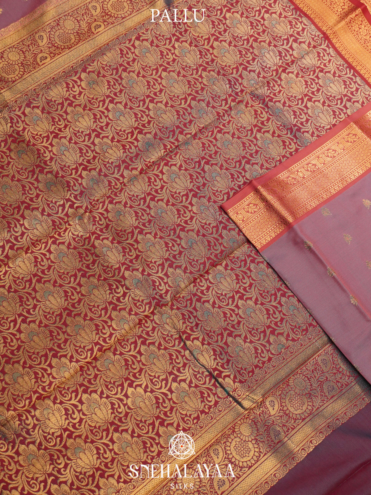 Plum  Art Silk Saree