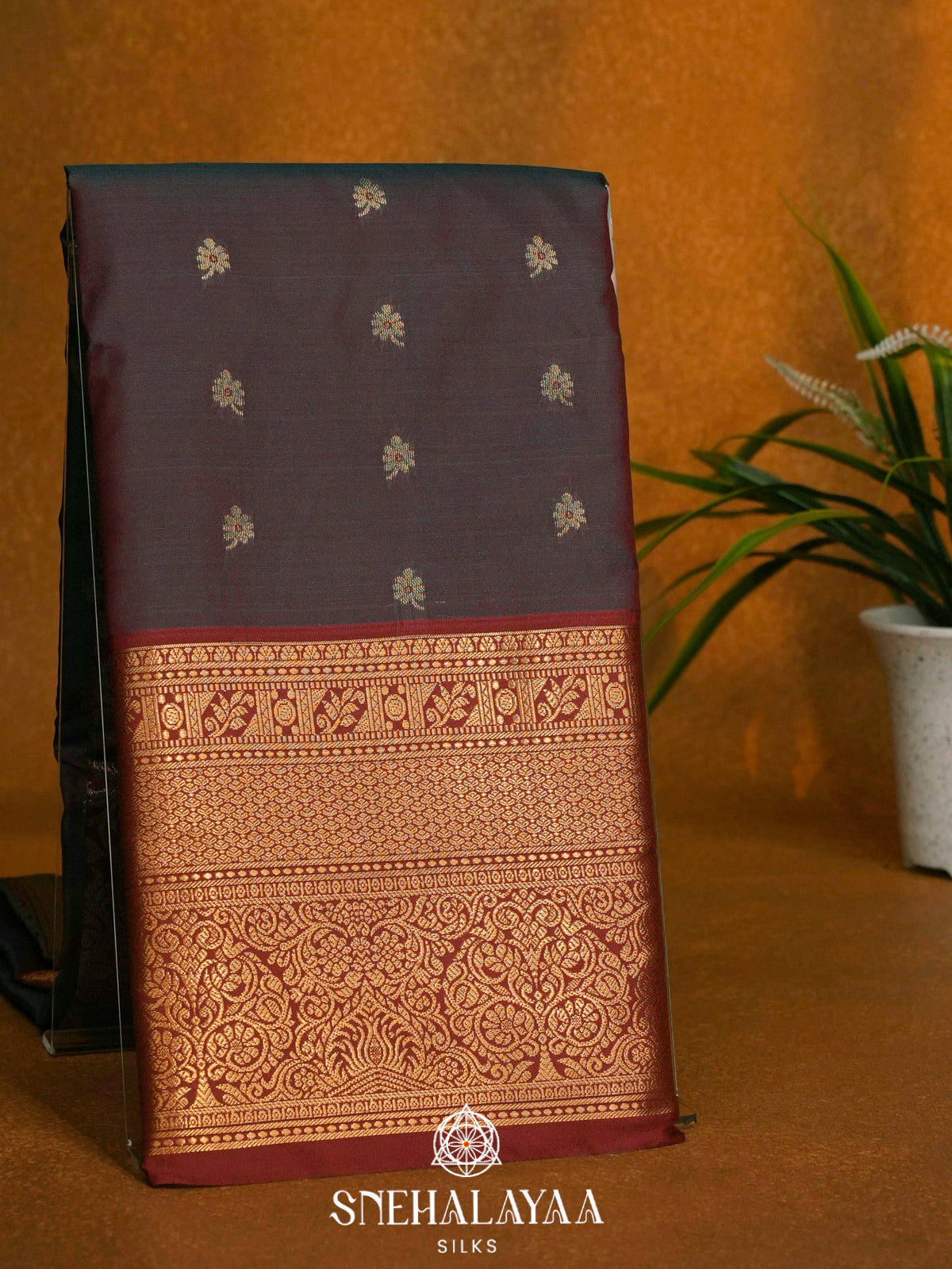 Coffee Brown  Art Silk Saree