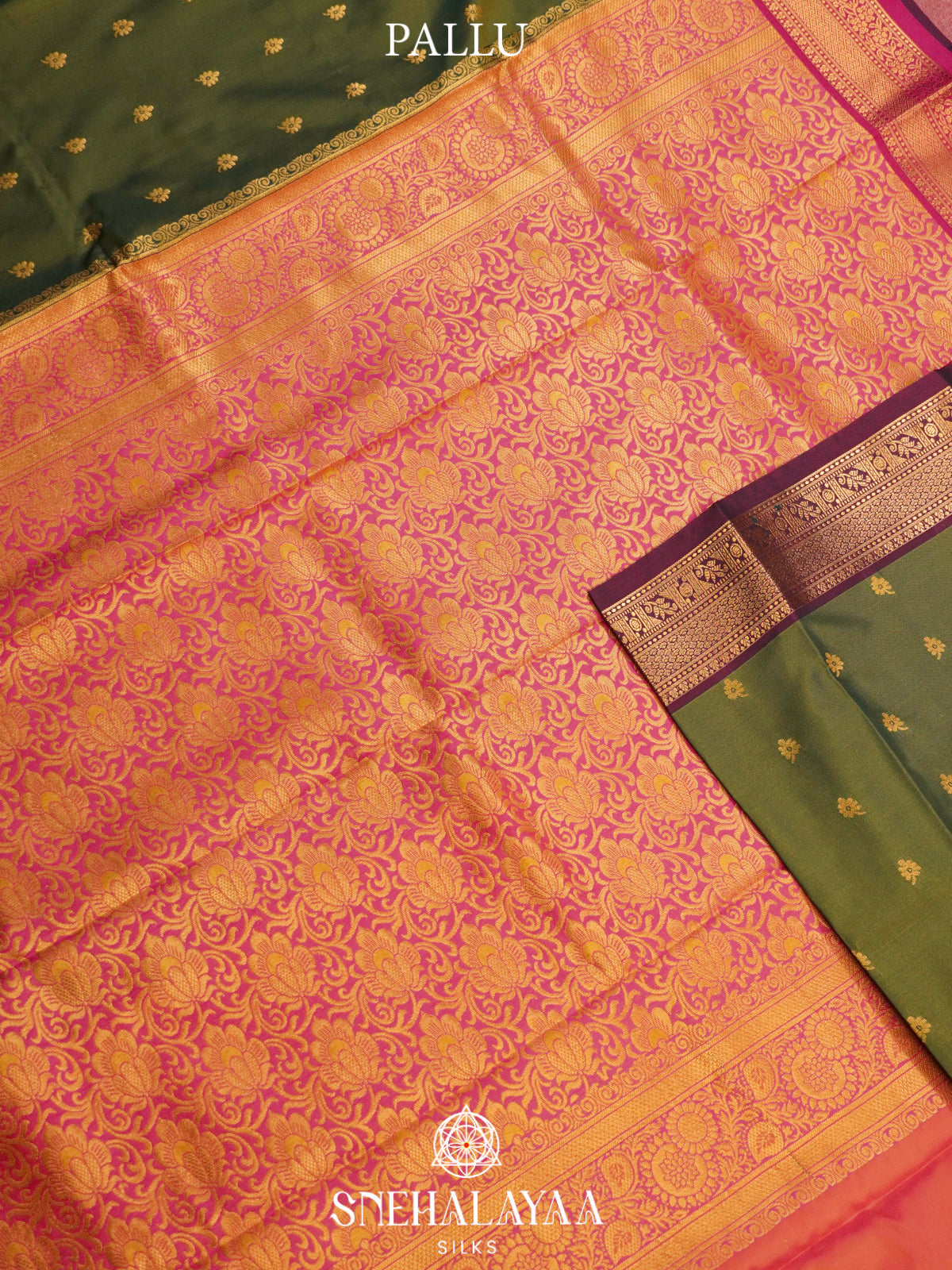 Green  Art Silk Saree