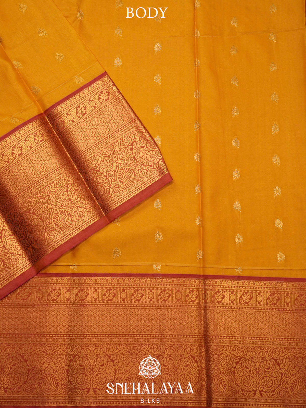 Mango Yellow  Art Silk Saree