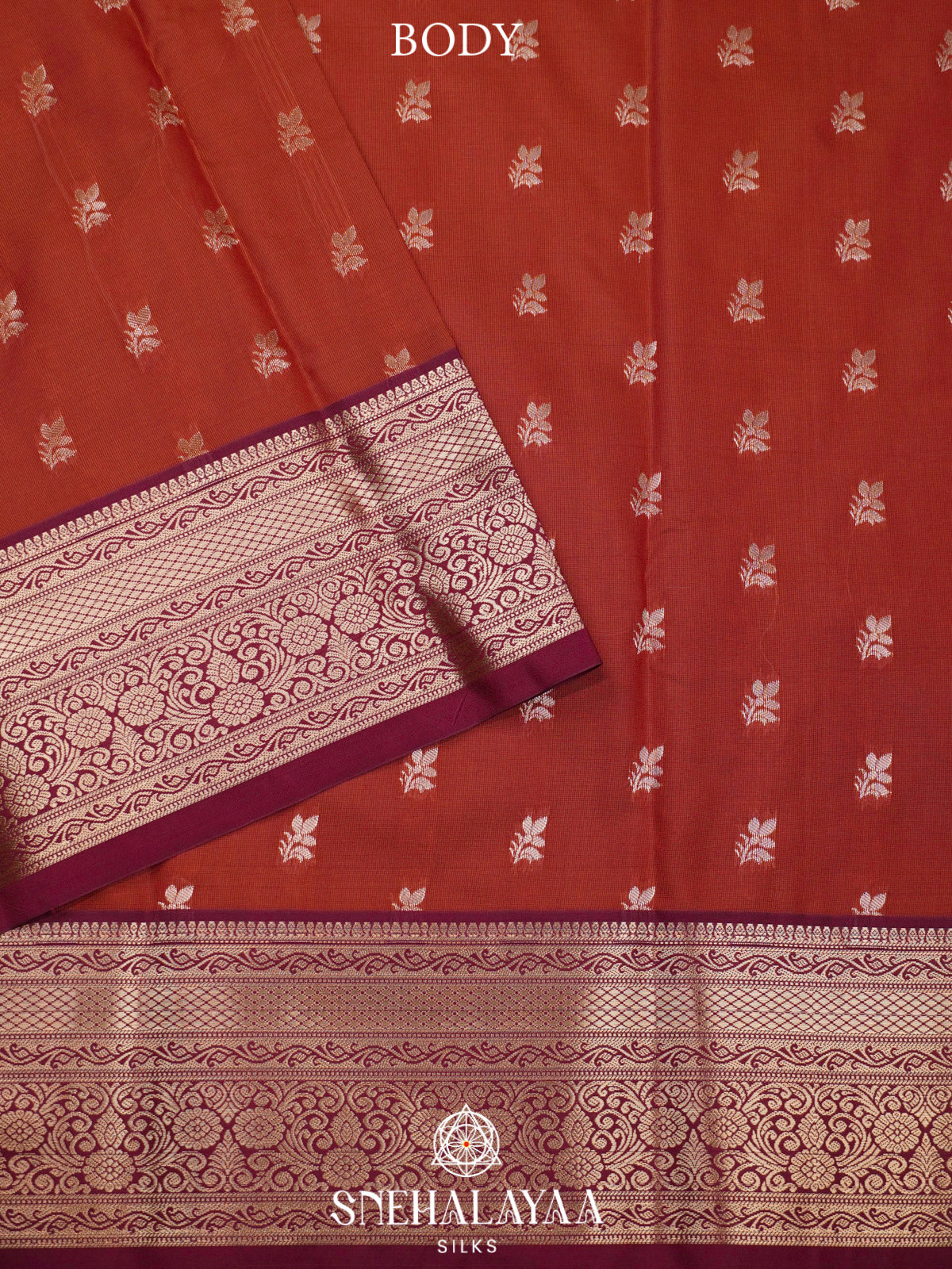 Brown  Art Silk Saree