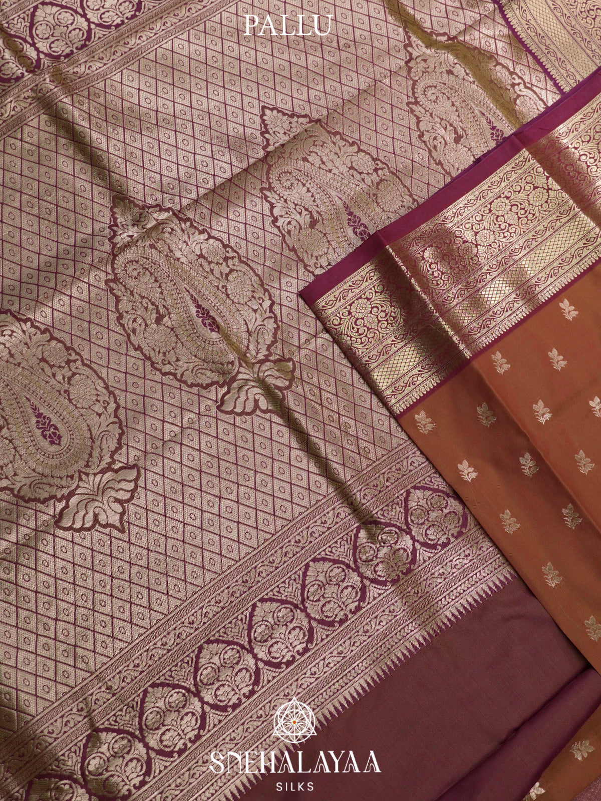 Brown  Art Silk Saree