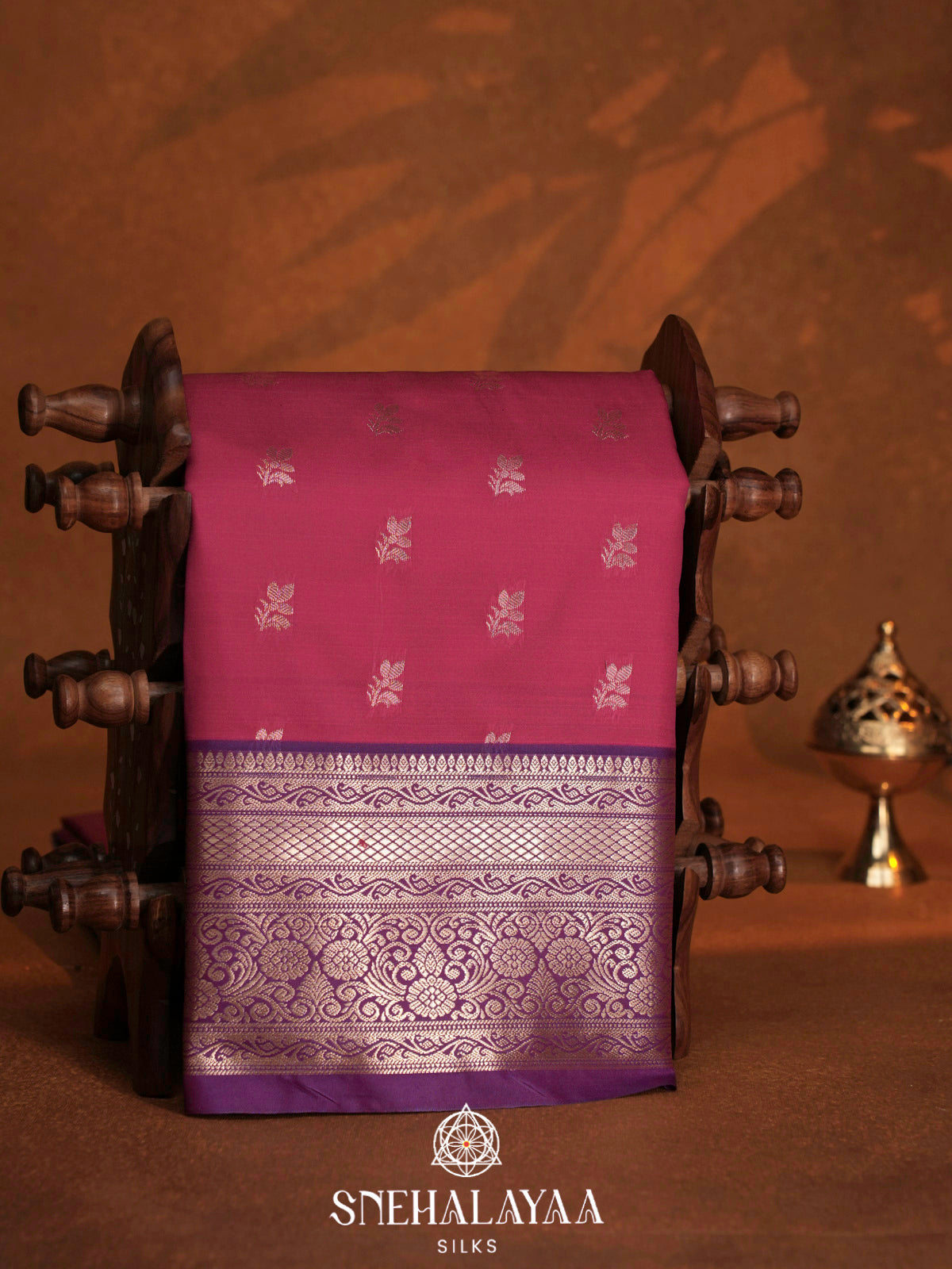 Pink  Art Silk Saree