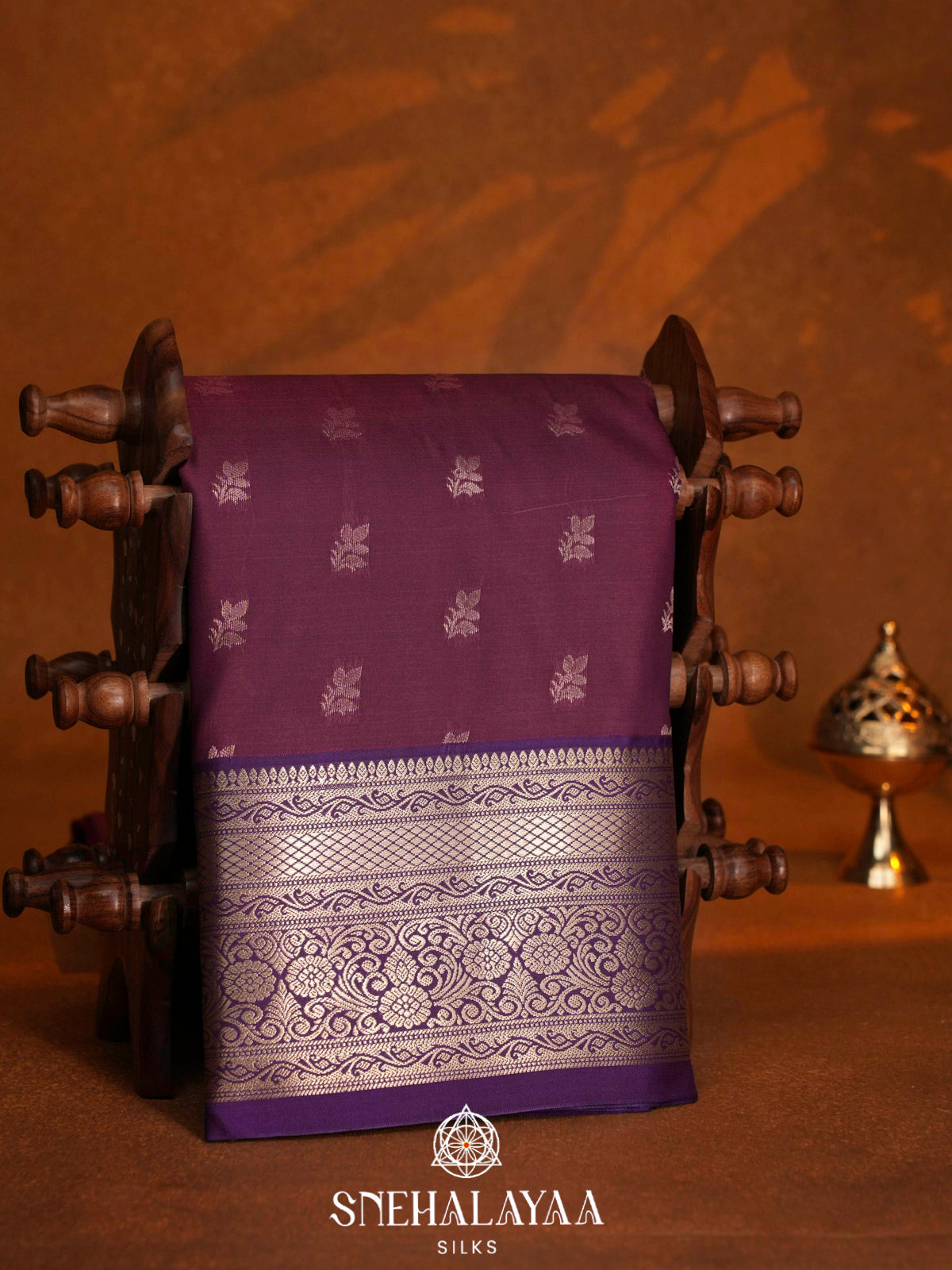 Wine  Art Silk Saree