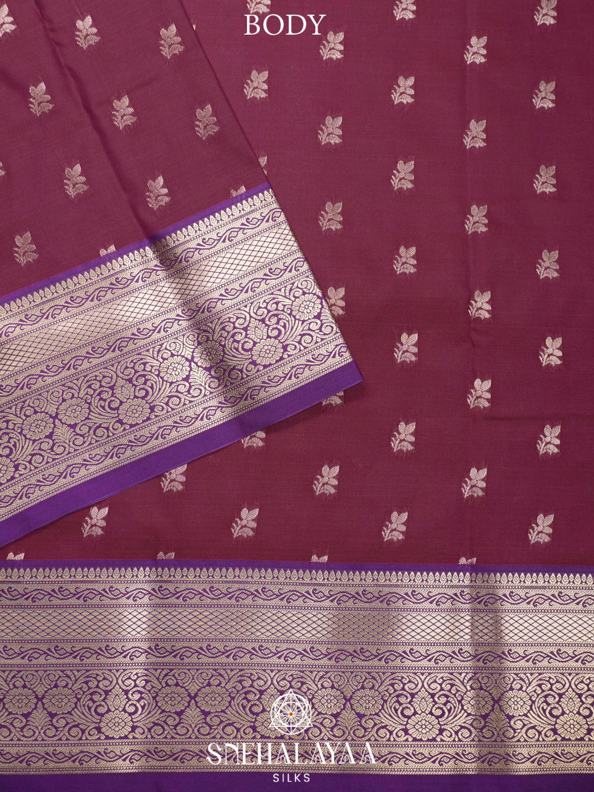 Wine  Art Silk Saree