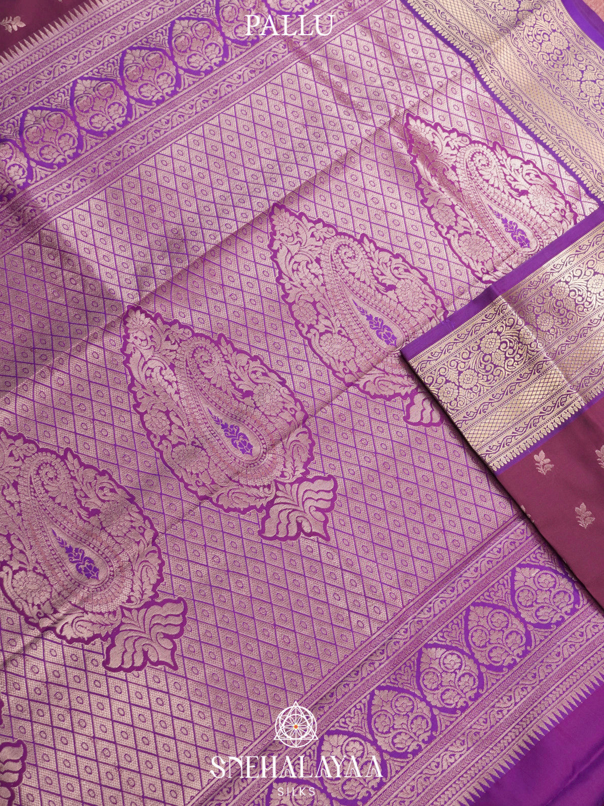 Wine  Art Silk Saree