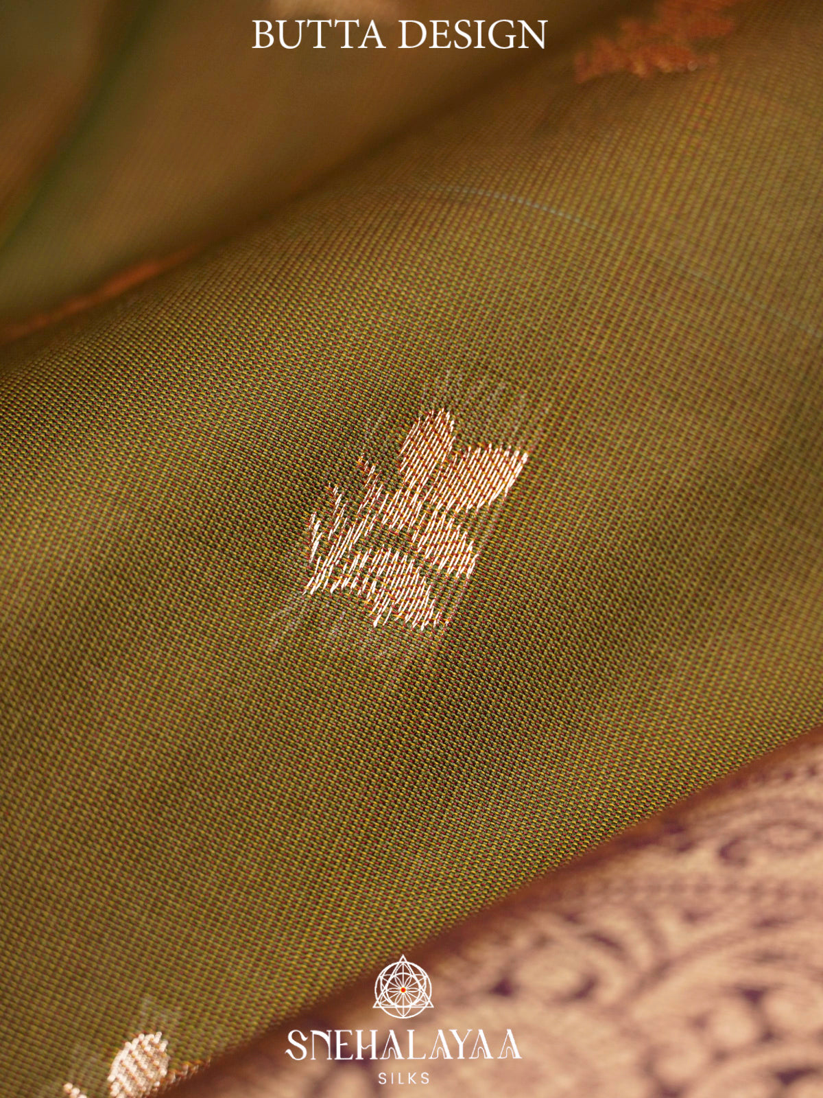 Olive Green  Art Silk Saree