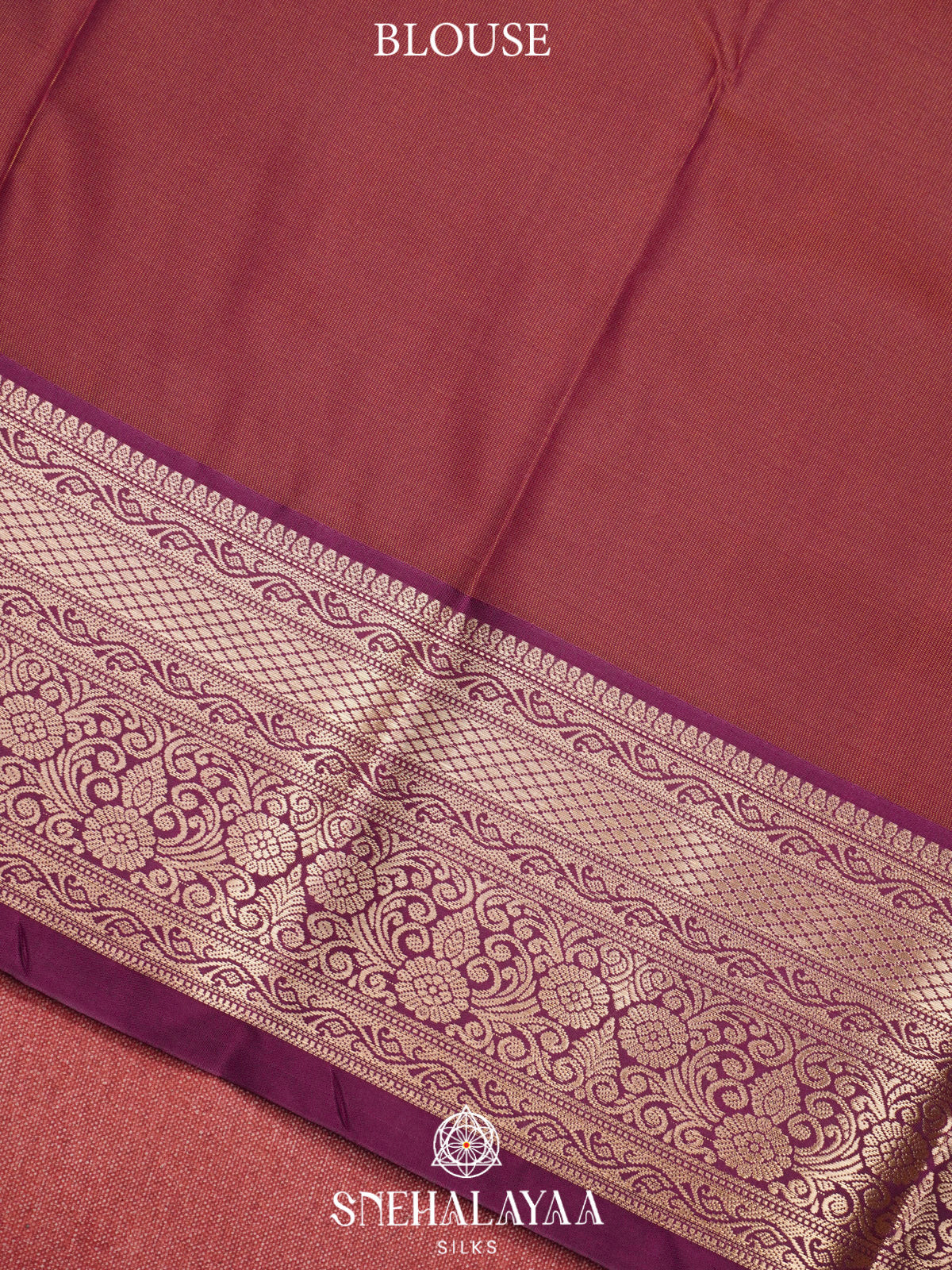 Coral Peach  Art Silk Saree