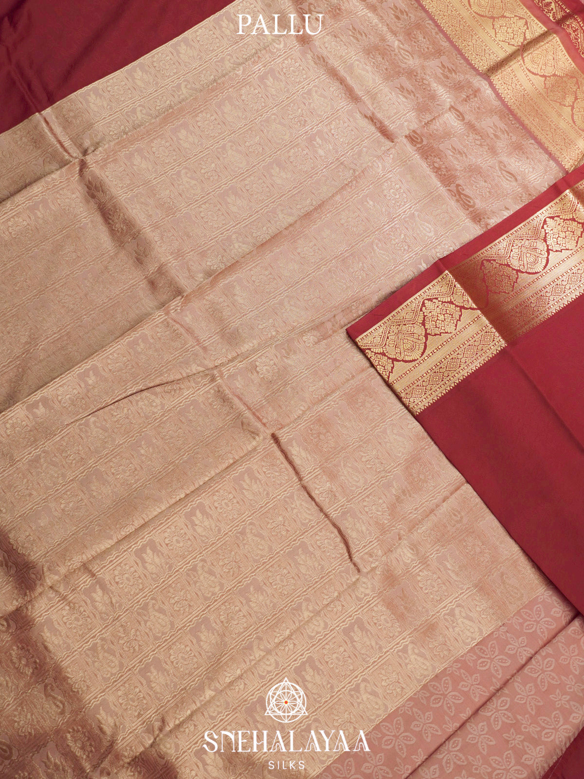 Maroon  Art Silk Saree