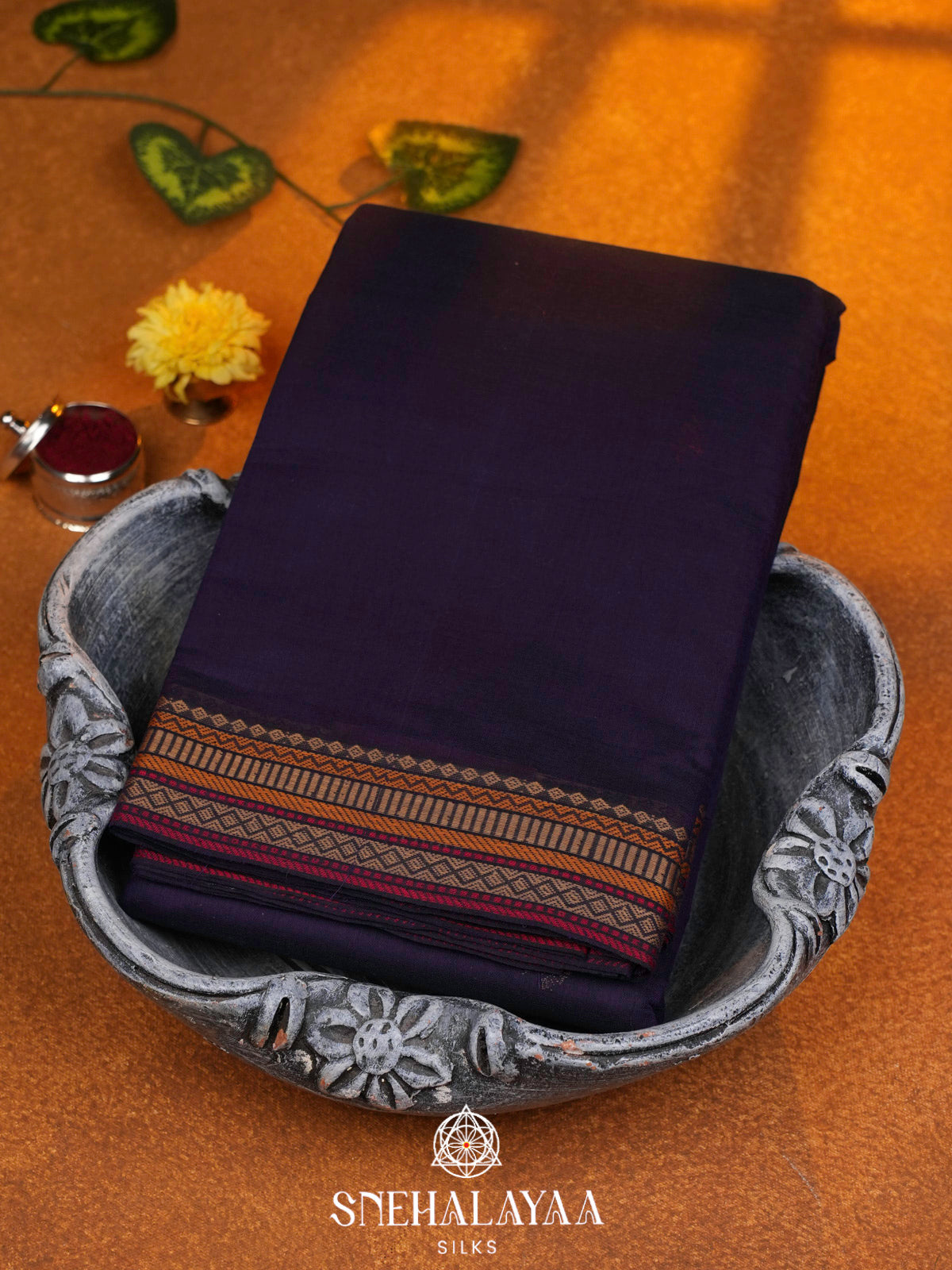 Purple  Kanchi Cotton Saree