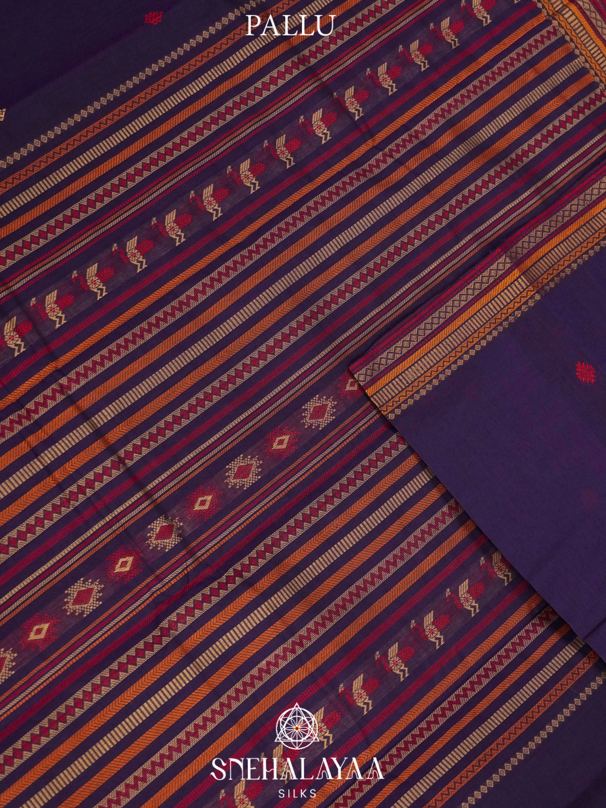 Purple  Kanchi Cotton Saree