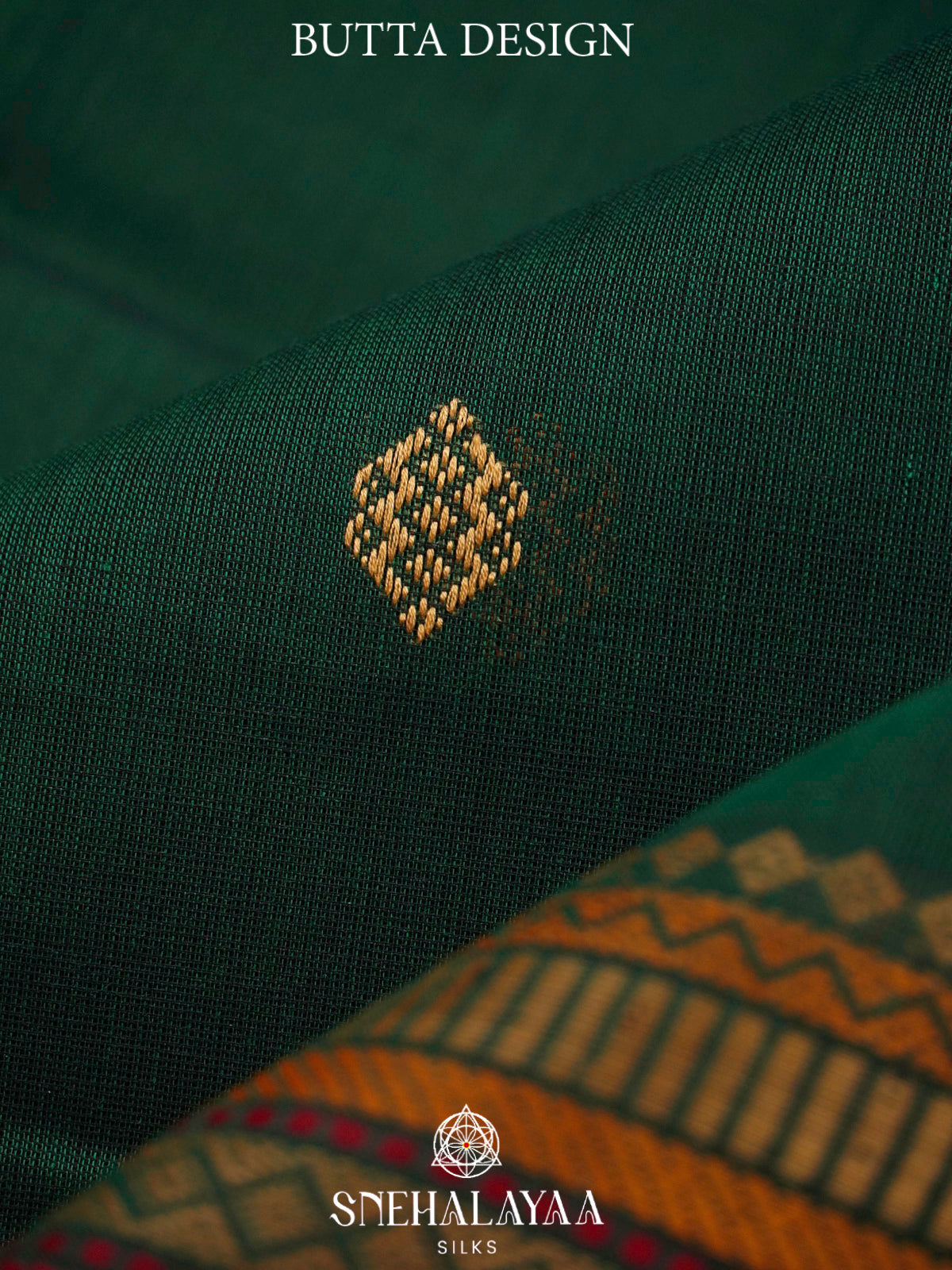 Forest Green  Kanchi Cotton Saree