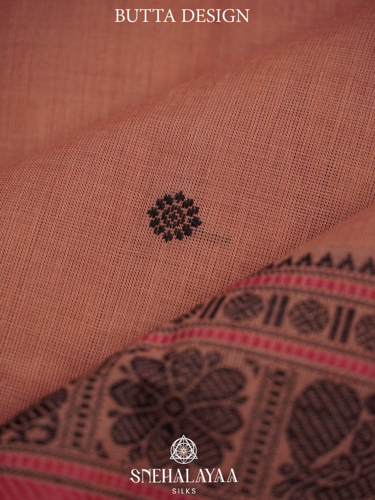 Pale Peach  Kanchi Cotton Saree