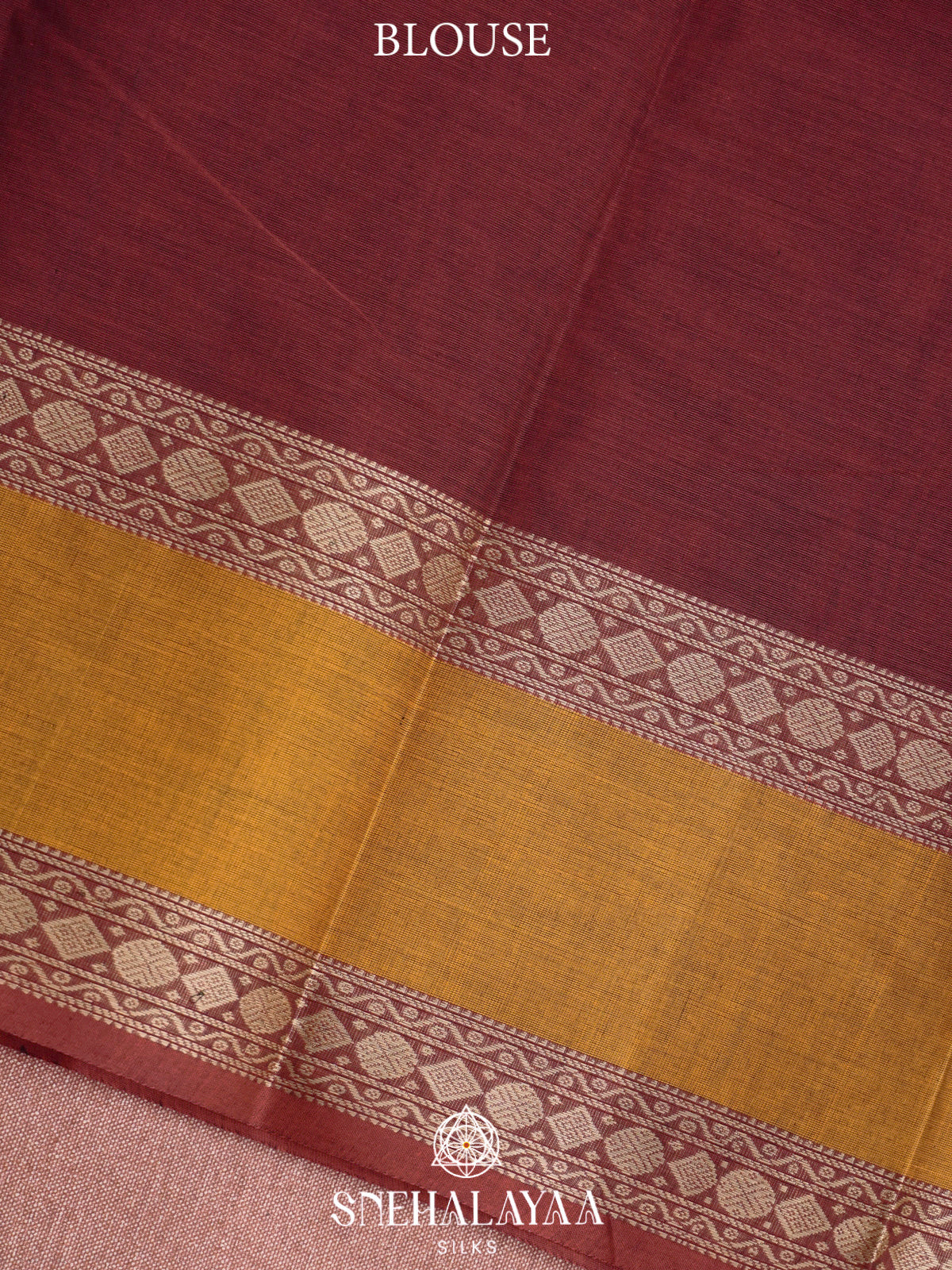 Maroon  Kanchi Cotton Saree