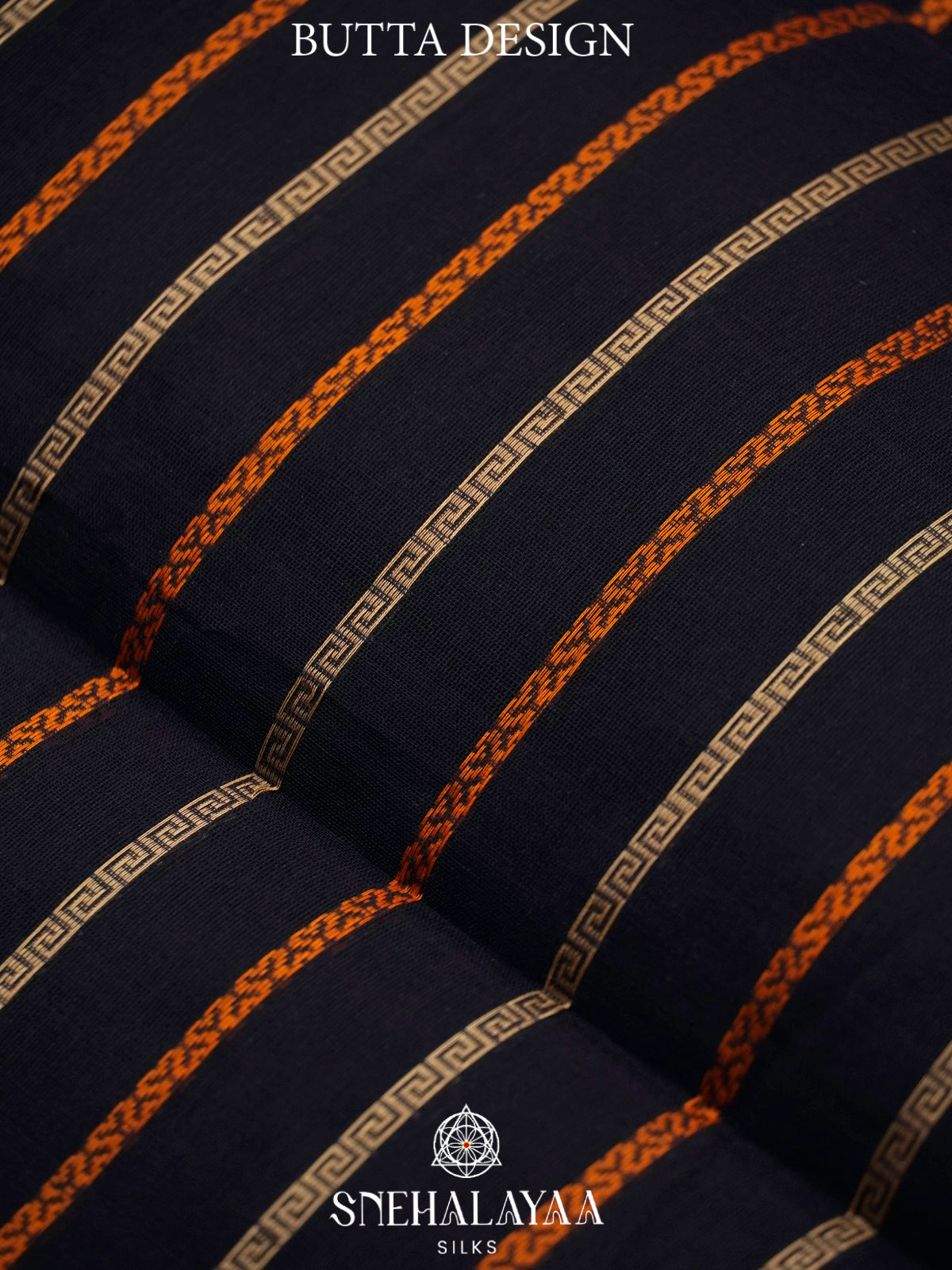 Black  Kanchi Cotton Saree