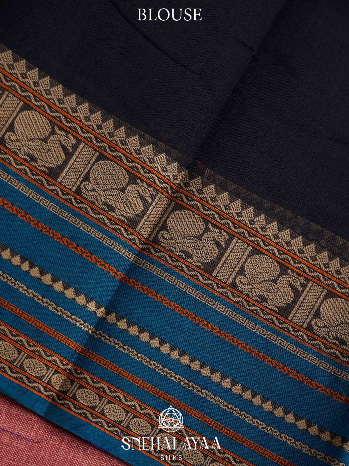 Black  Kanchi Cotton Saree