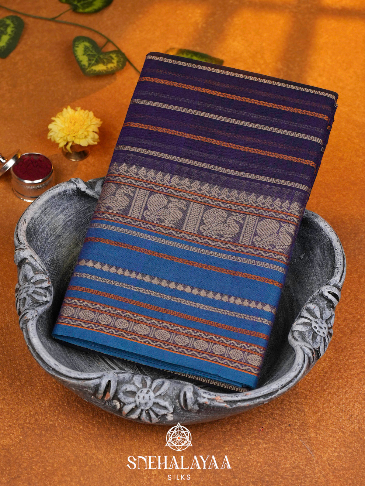 Purple  Kanchi Cotton Saree
