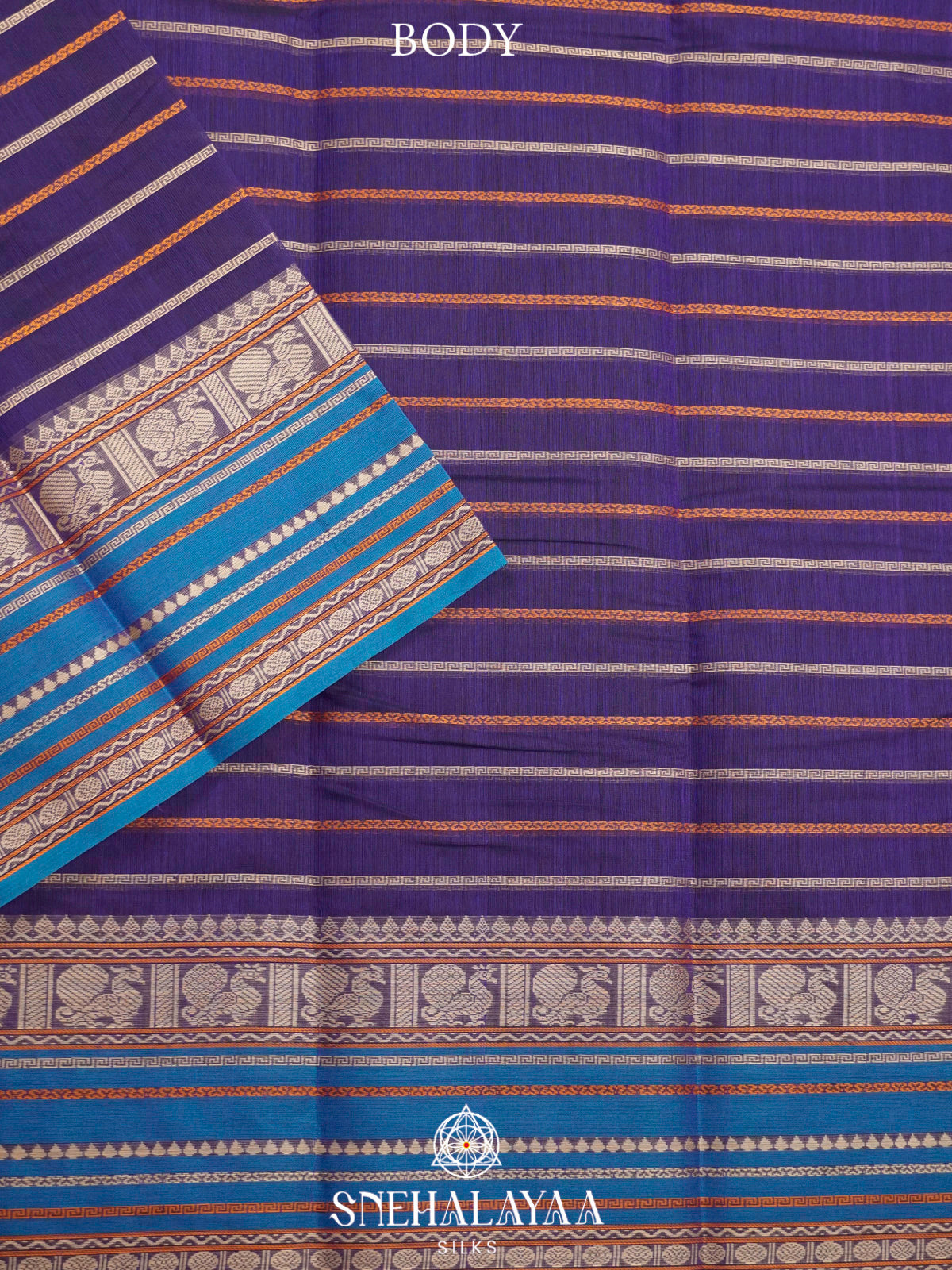 Purple  Kanchi Cotton Saree