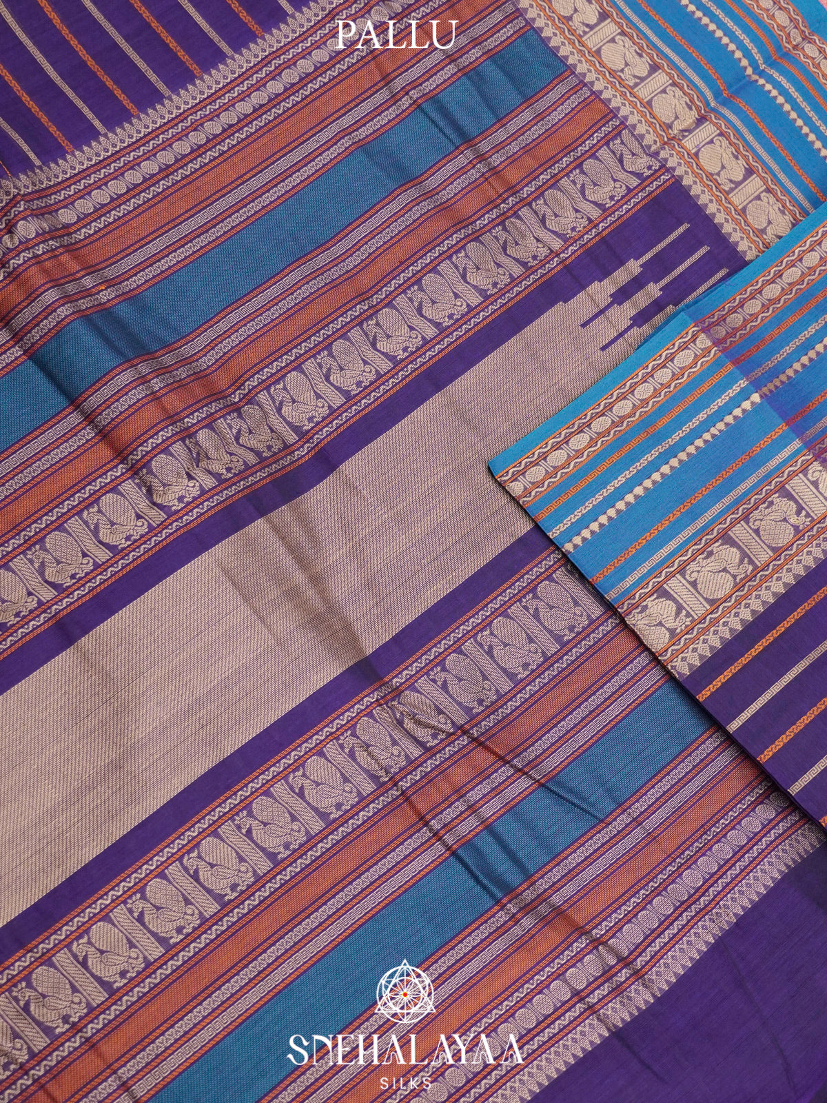 Purple  Kanchi Cotton Saree