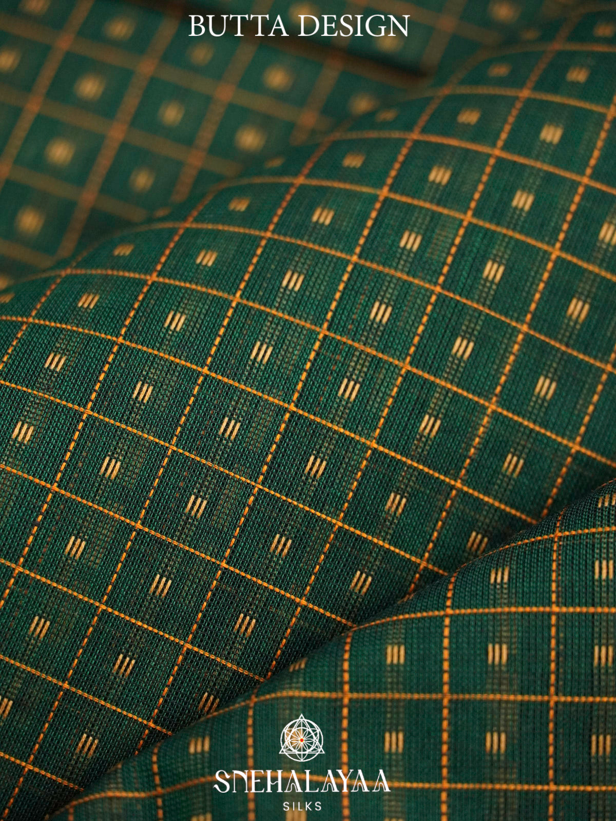 Forest Green  Kanchi Cotton Saree