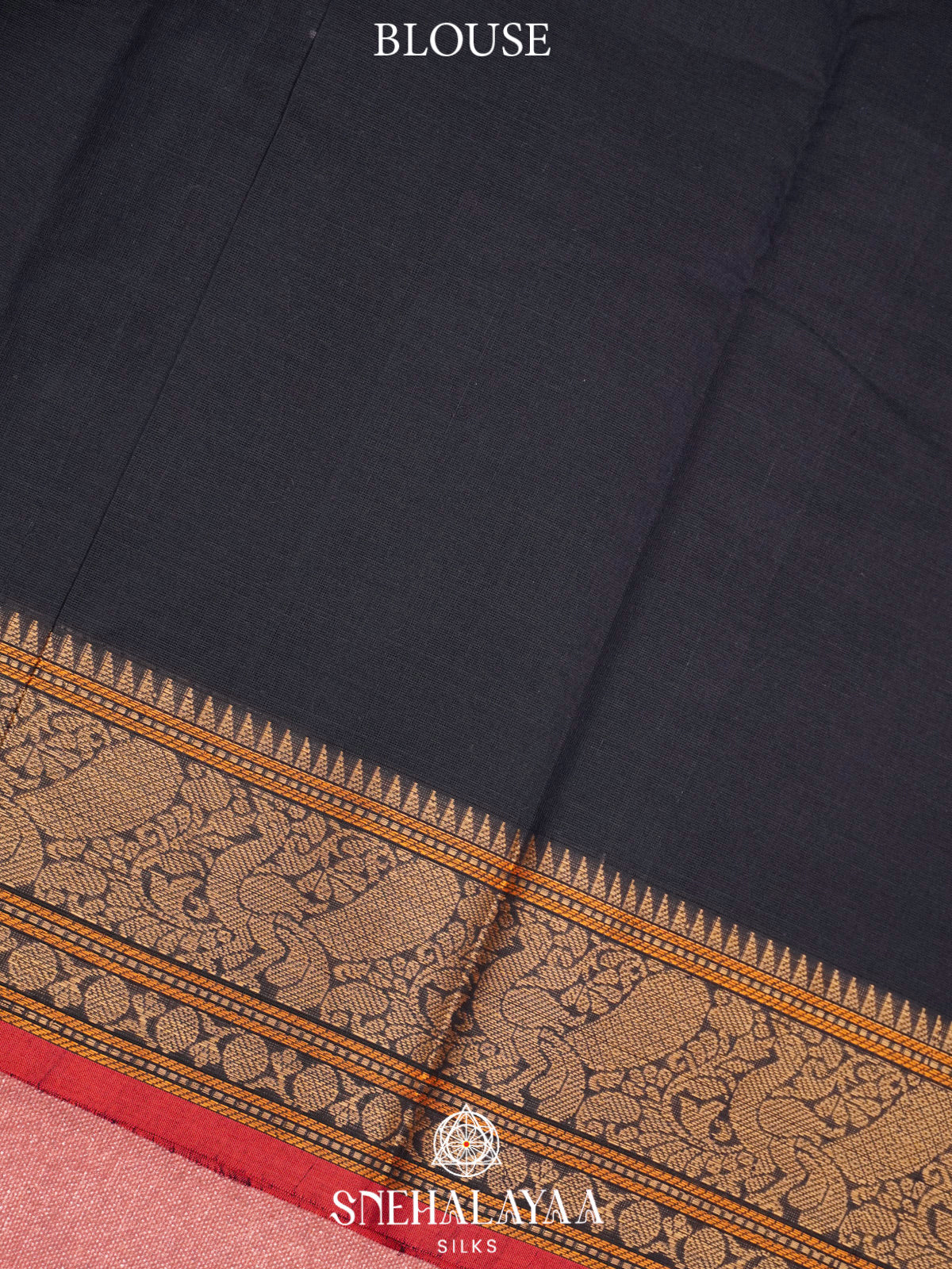 Black  Kanchi Cotton Saree