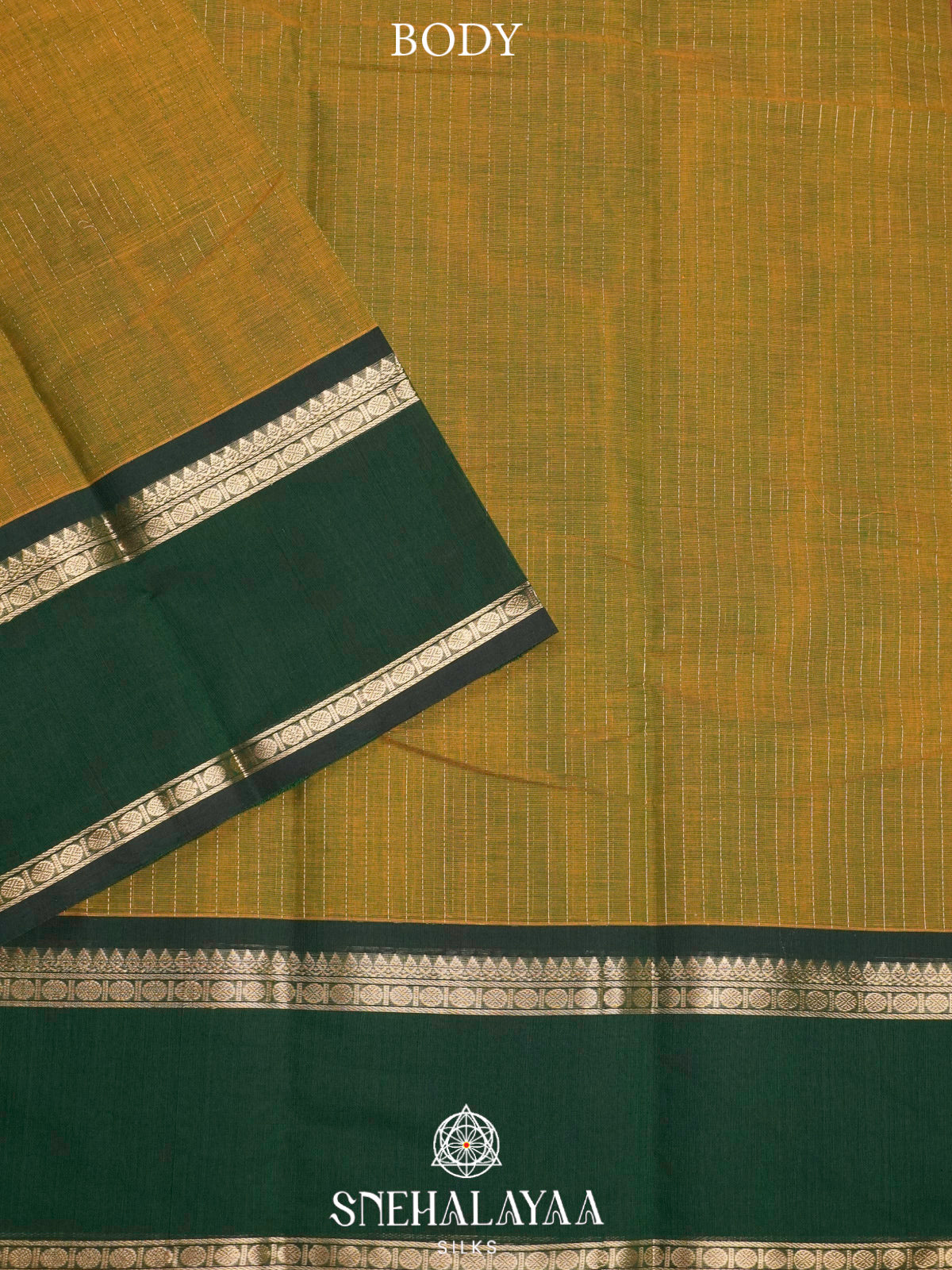 Olive Green  Kanchi Cotton Saree