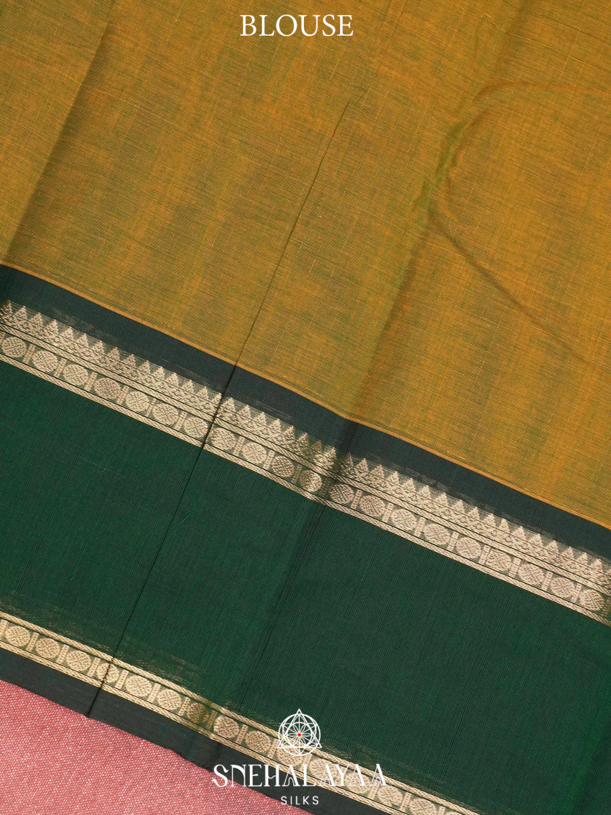 Olive Green  Kanchi Cotton Saree