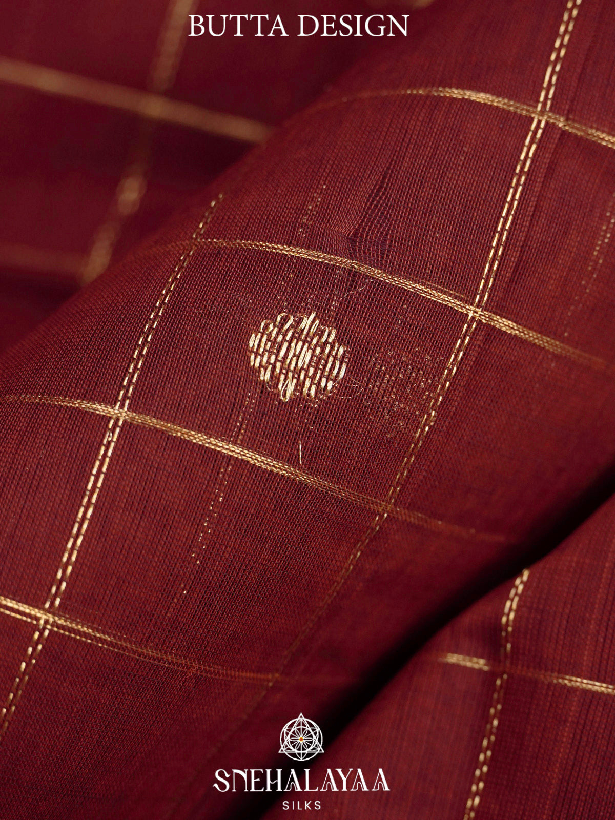 Maroon  Kanchi Cotton Saree