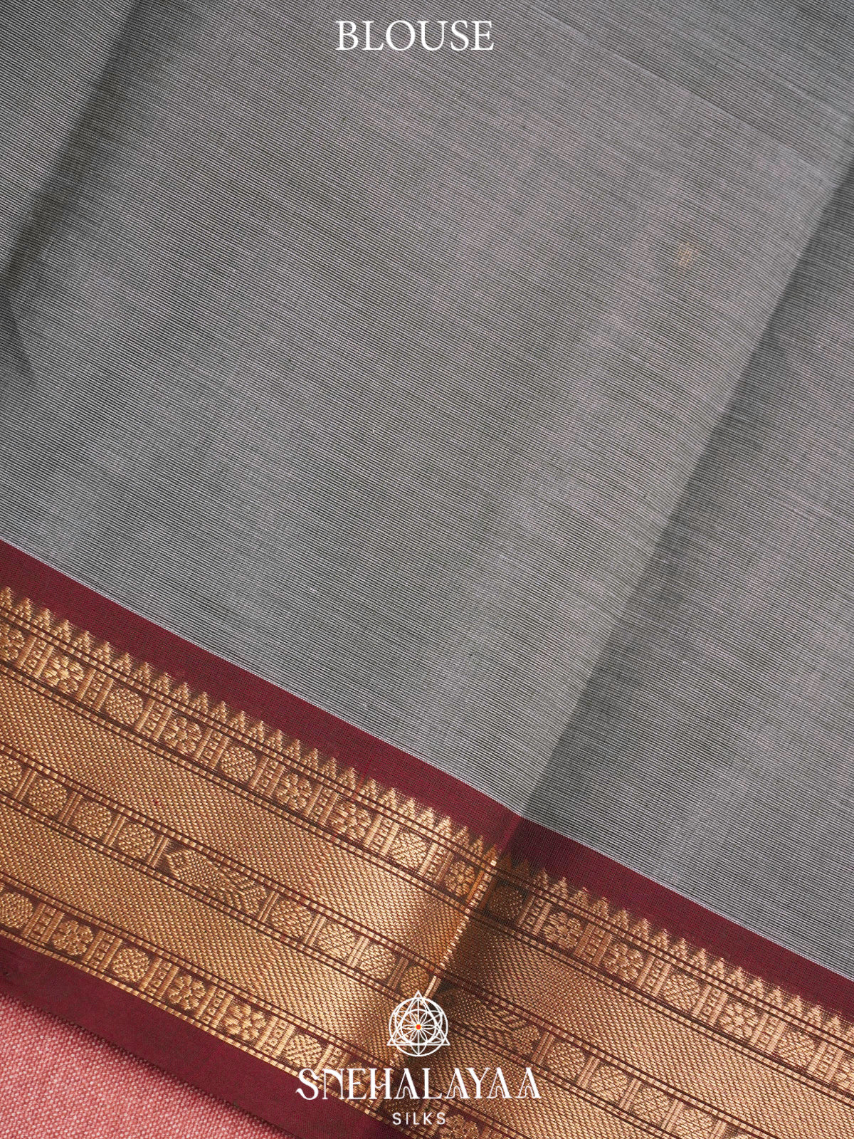 Grey  Kanchi Cotton Saree