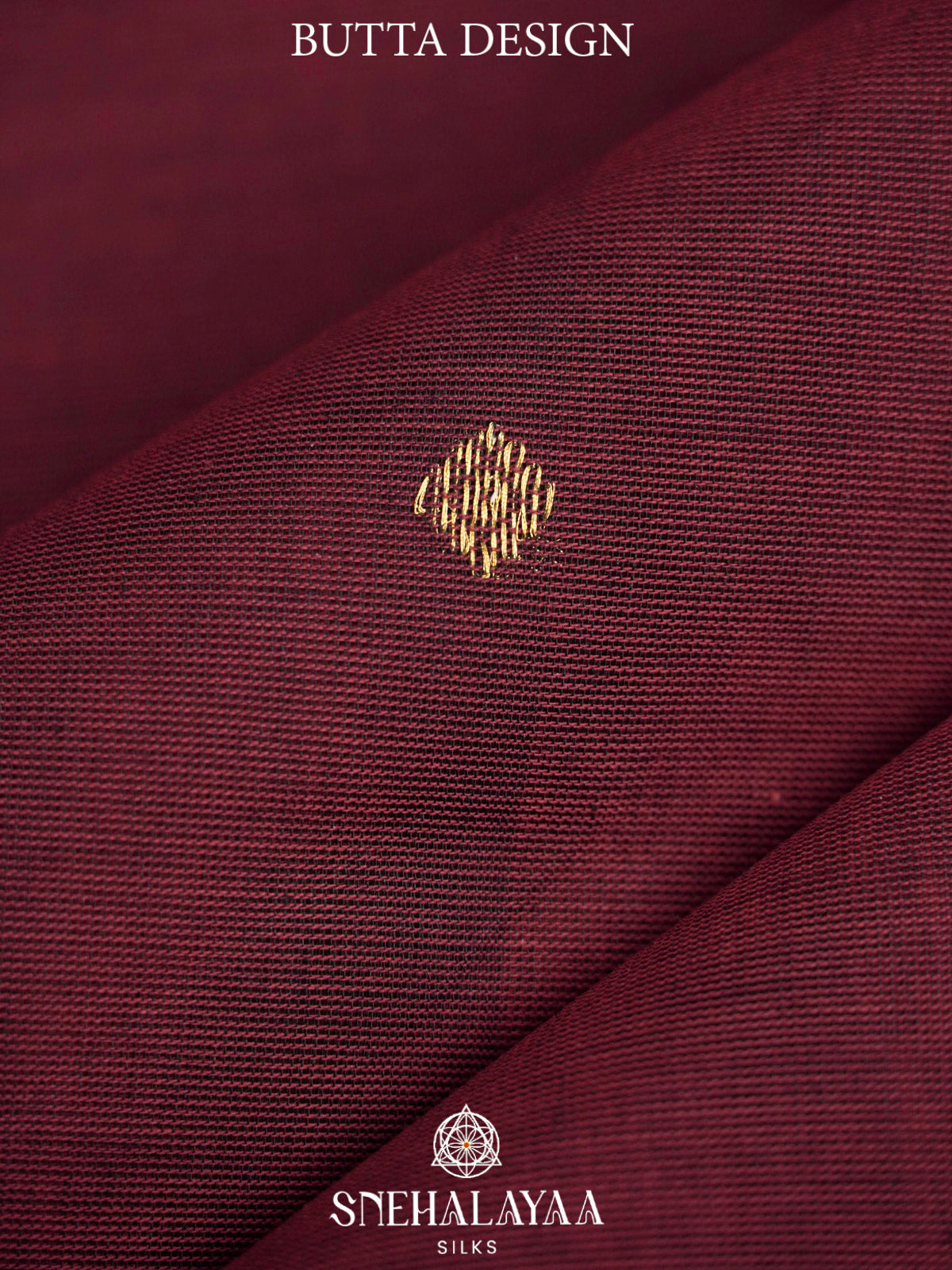 Wine  Kanchi Cotton Saree