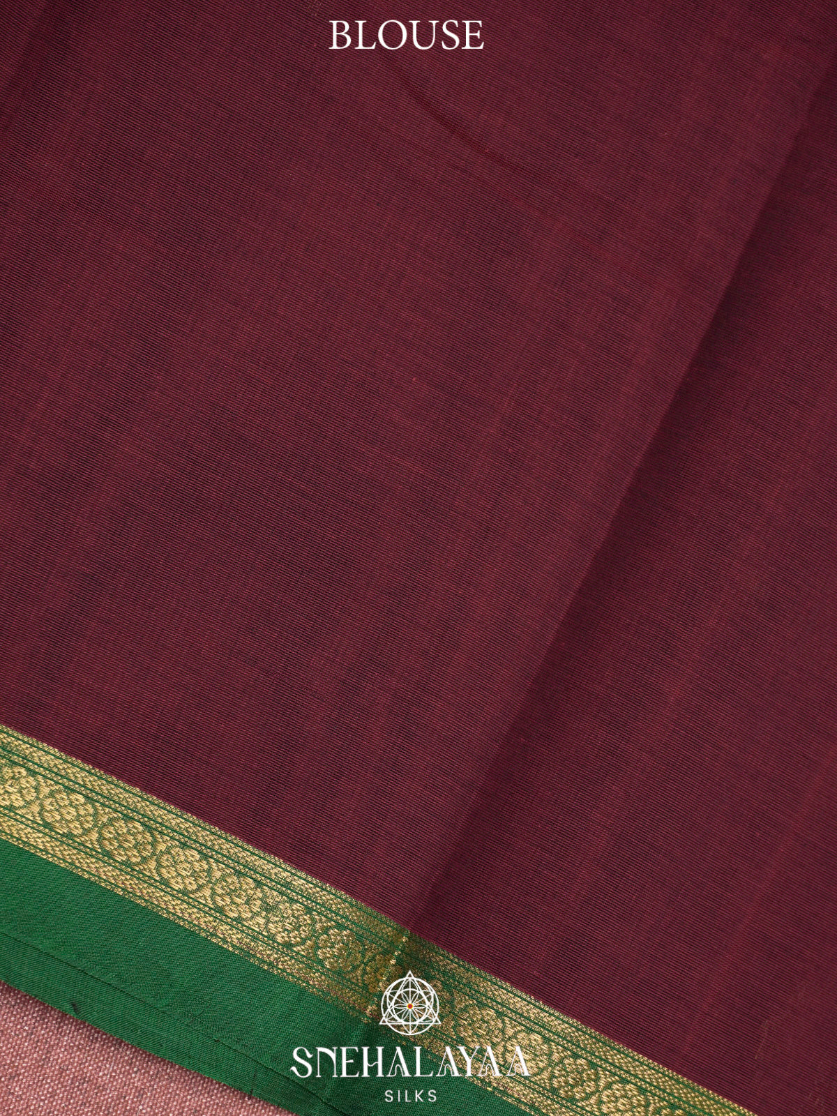 Wine  Kanchi Cotton Saree