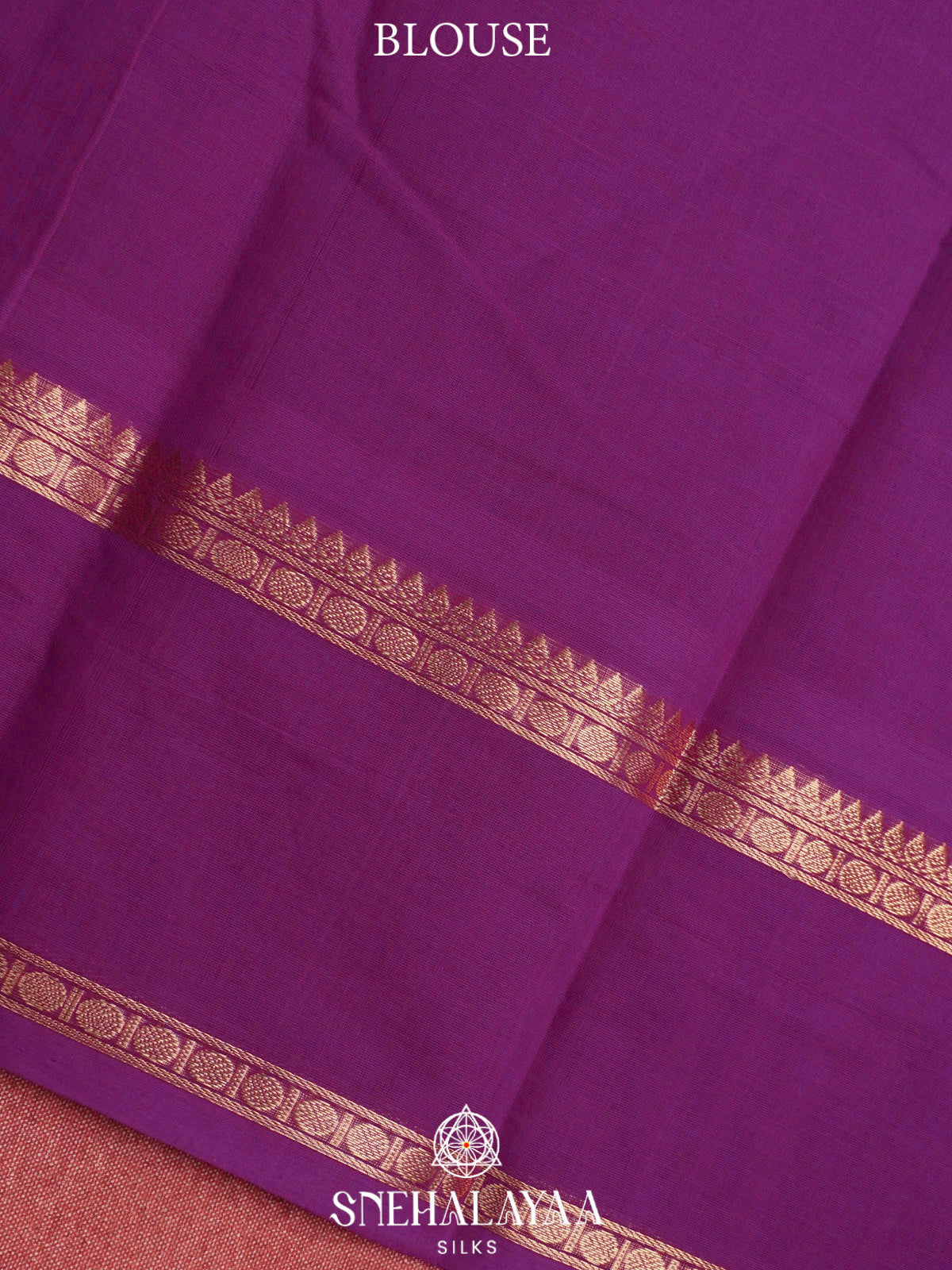 Violet  Kanchi Cotton Saree