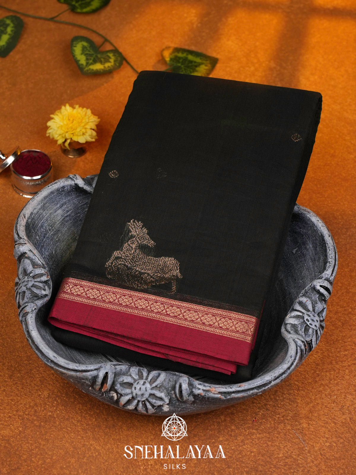 Forest Green  Kanchi Cotton Saree