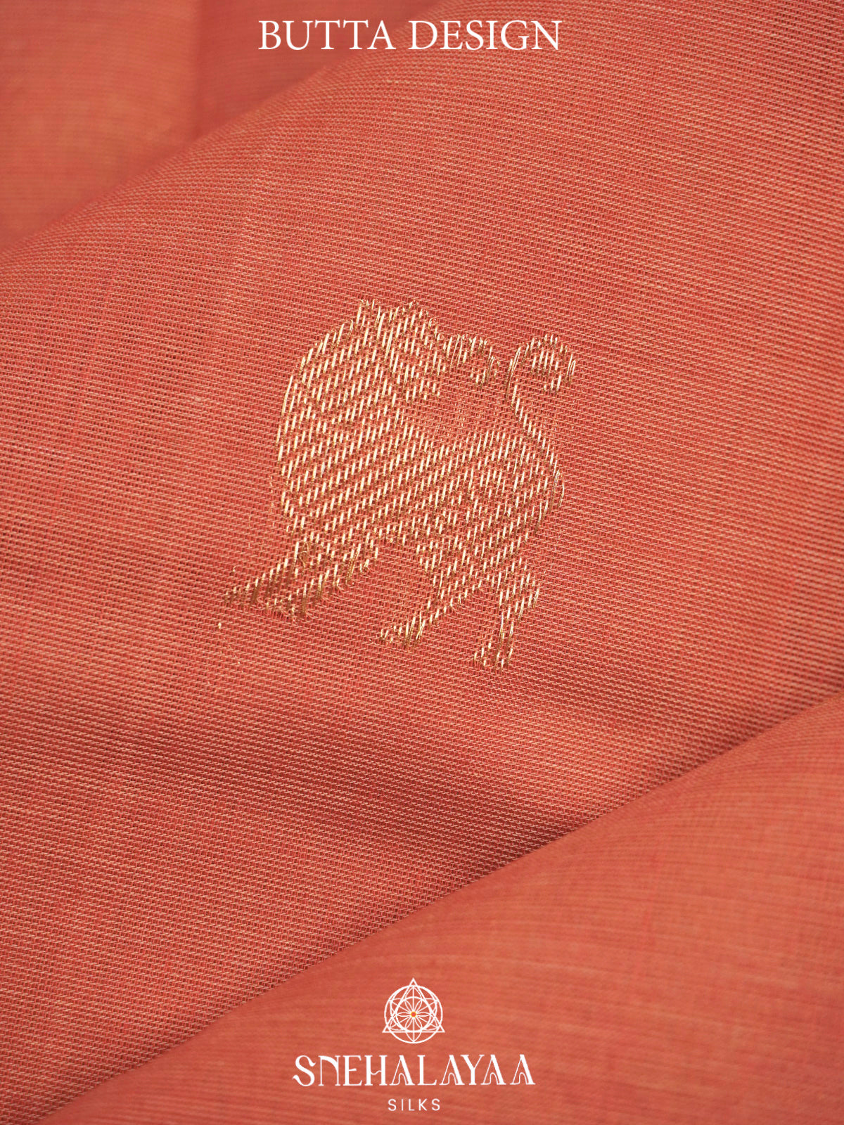 Peach  Kanchi Cotton Saree