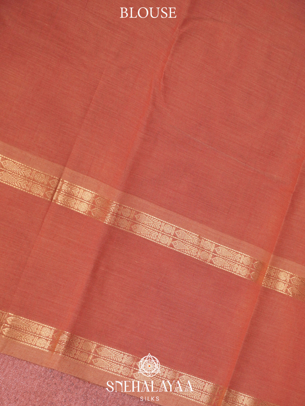 Peach  Kanchi Cotton Saree