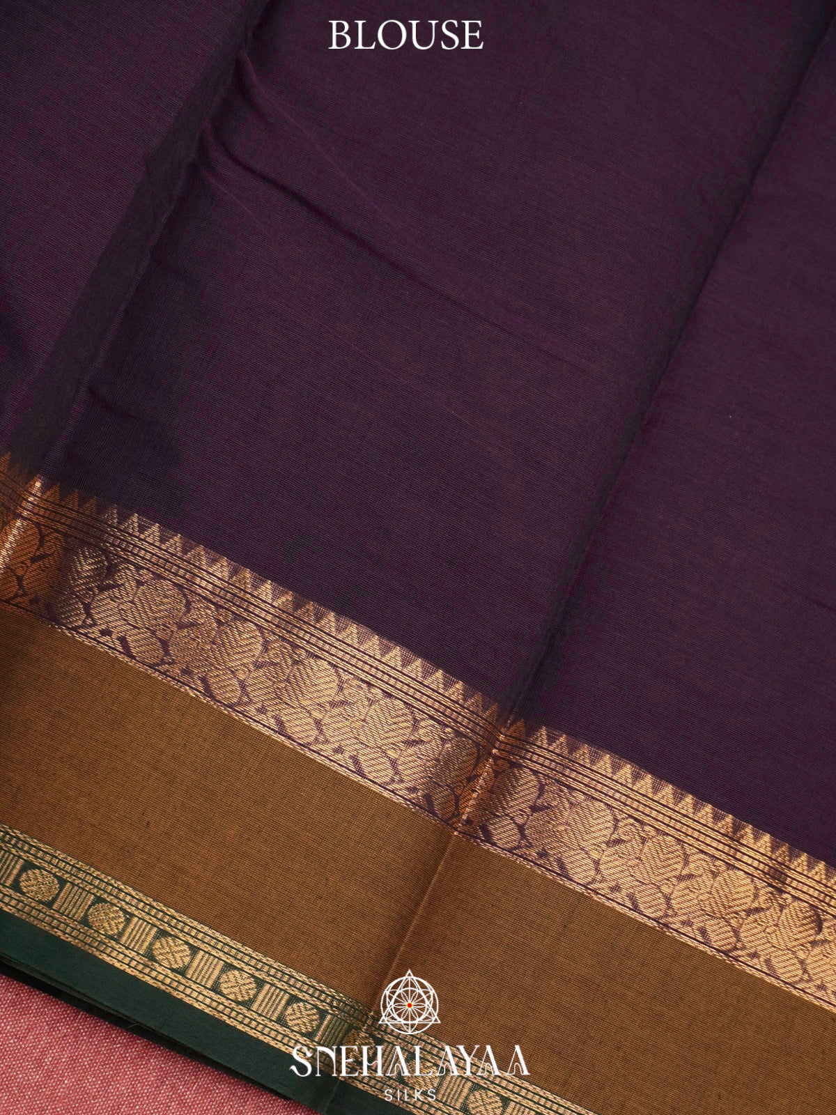 Purple  Kanchi Cotton Saree