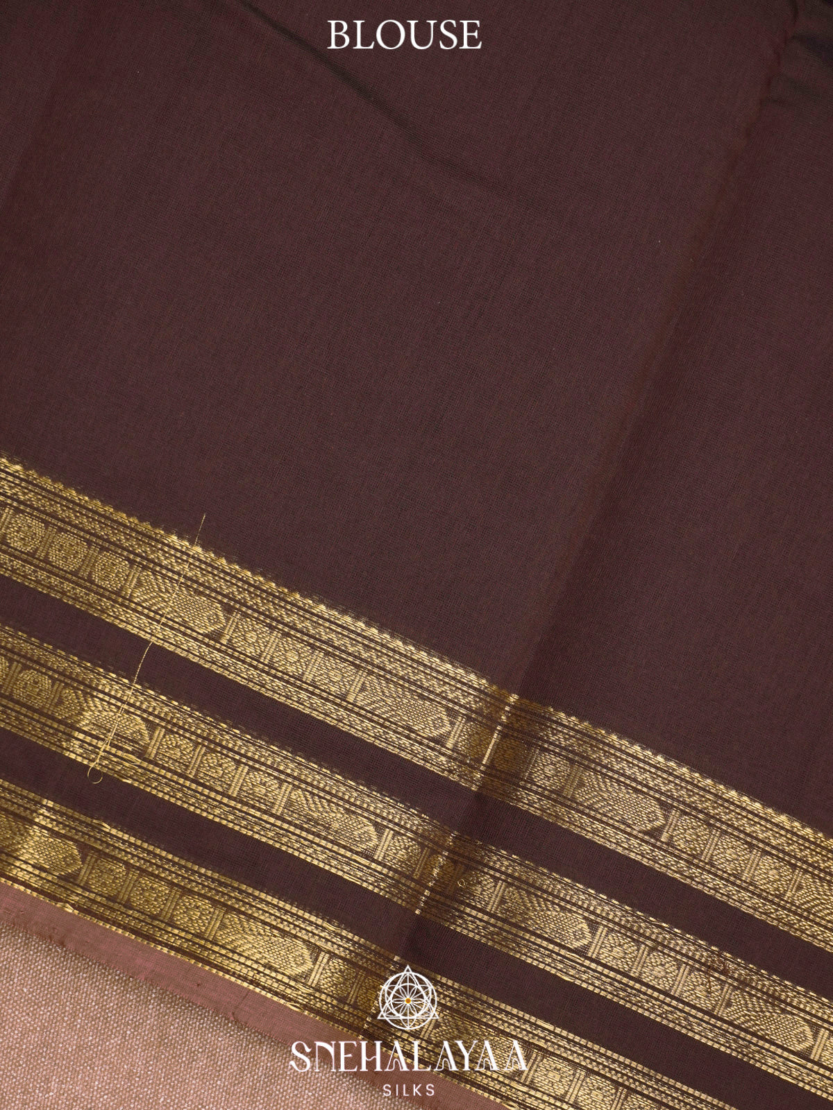 Brown  Kanchi Cotton Saree