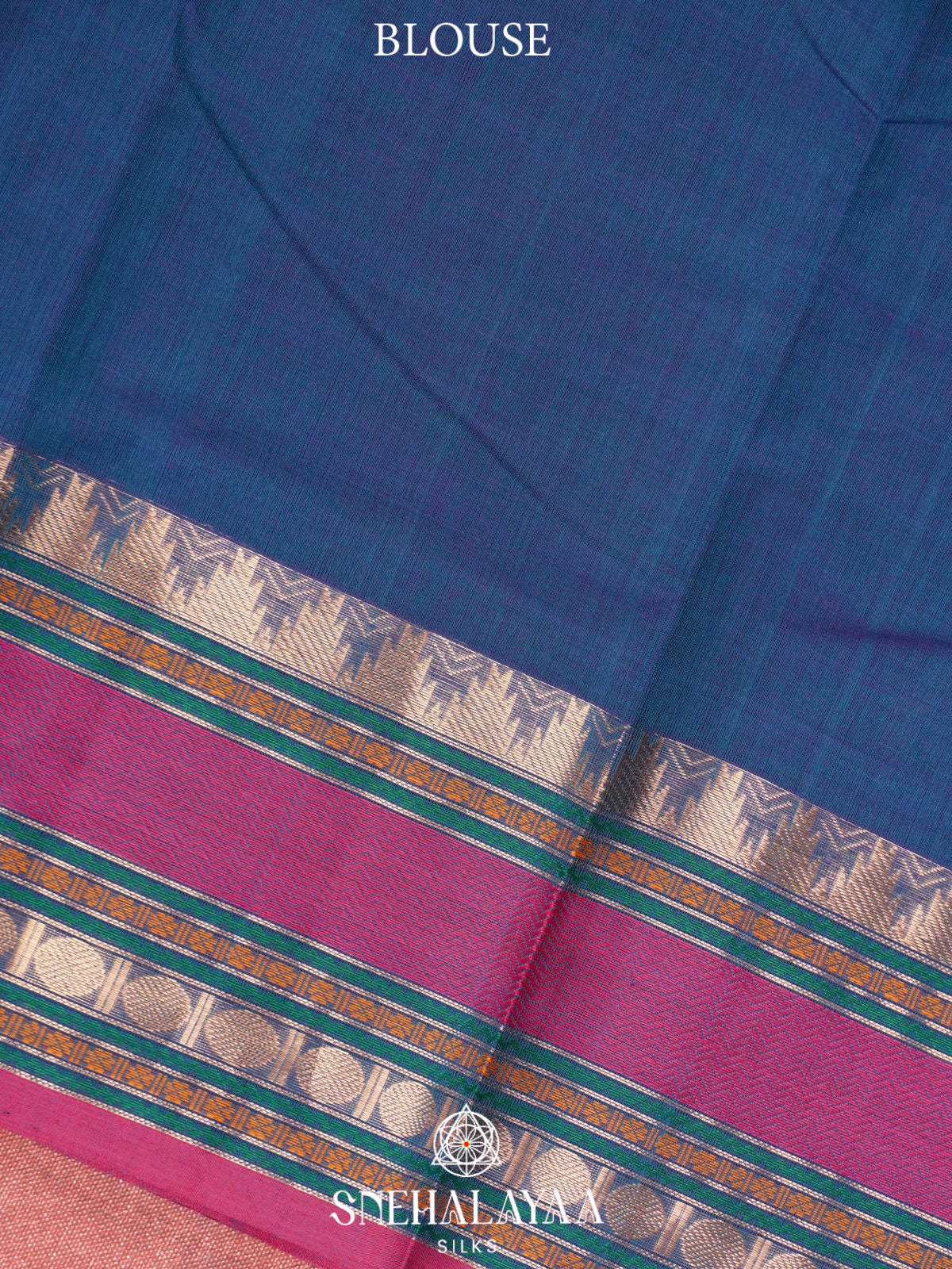 Blue  Kanchi Cotton Saree