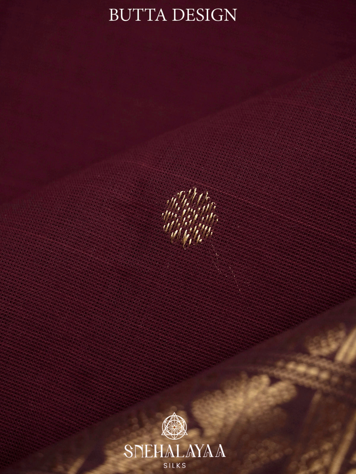Wine  Kanchi Cotton Saree