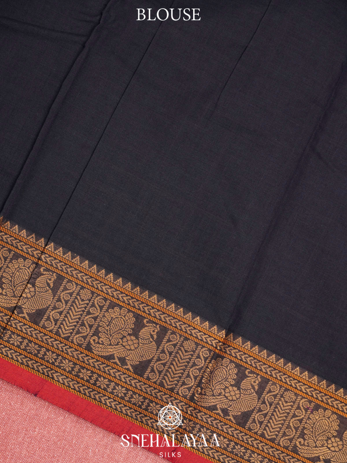 Black  Kanchi Cotton Saree
