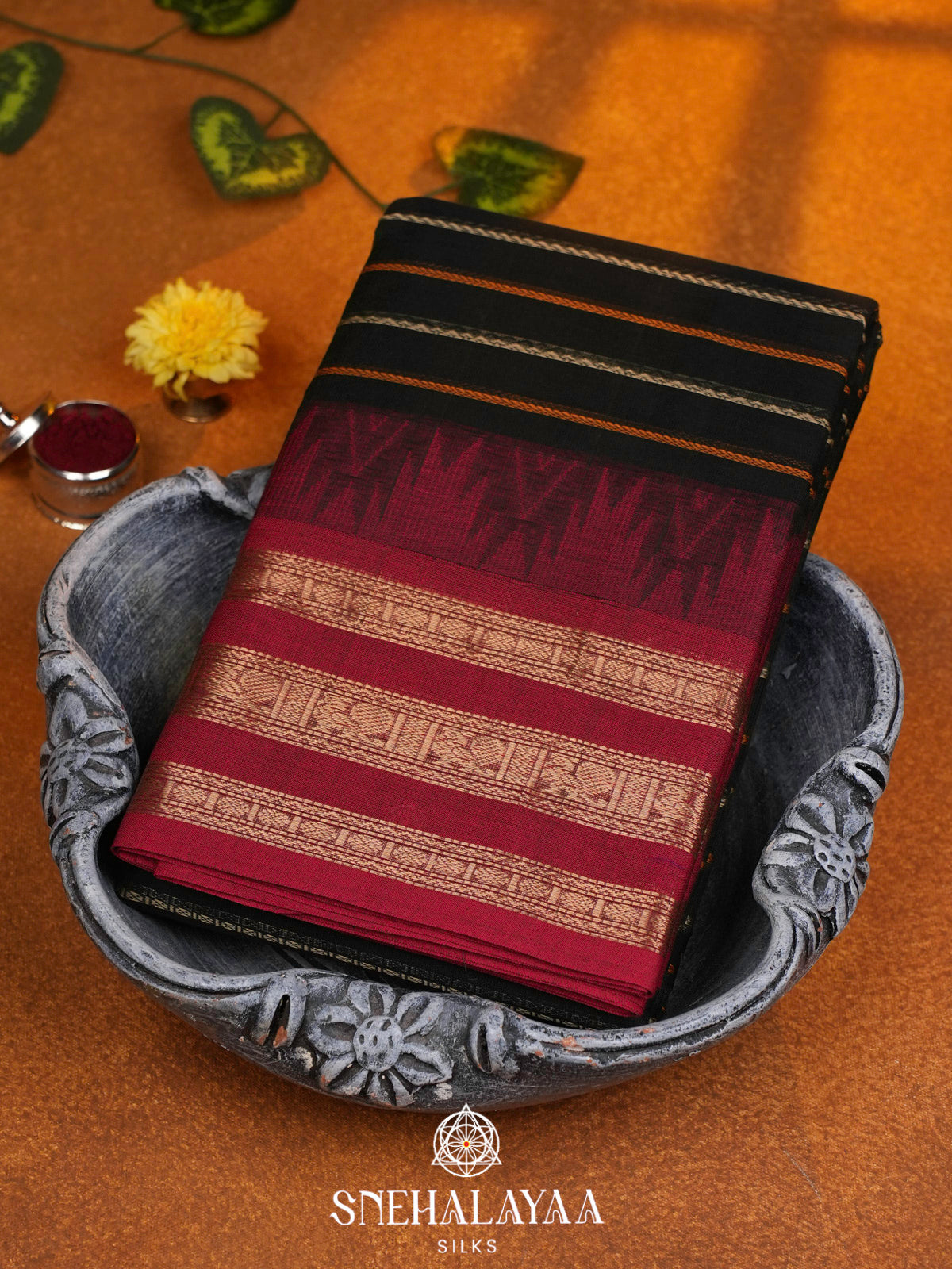 Forest Green  Kanchi Cotton Saree