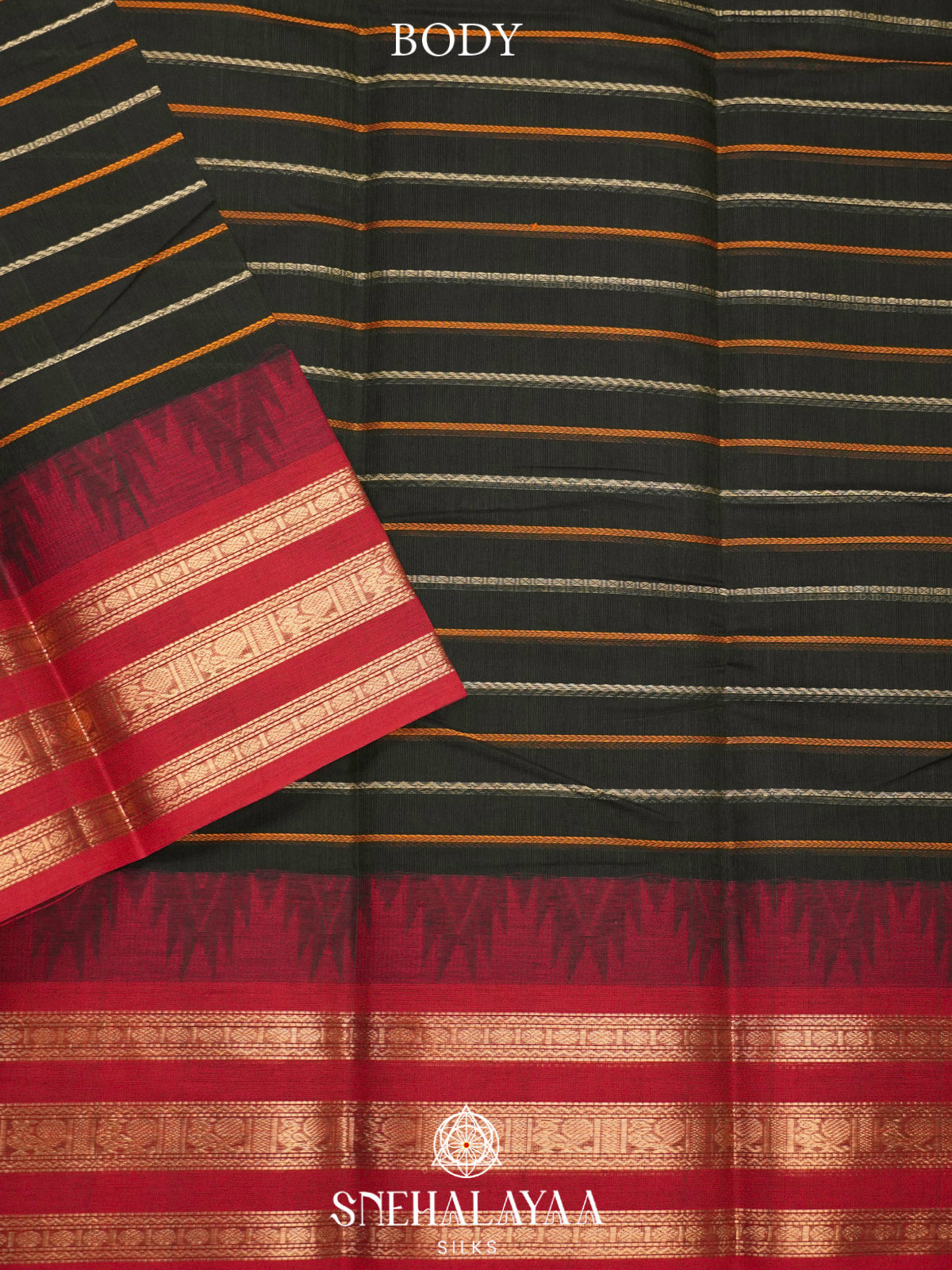 Forest Green  Kanchi Cotton Saree