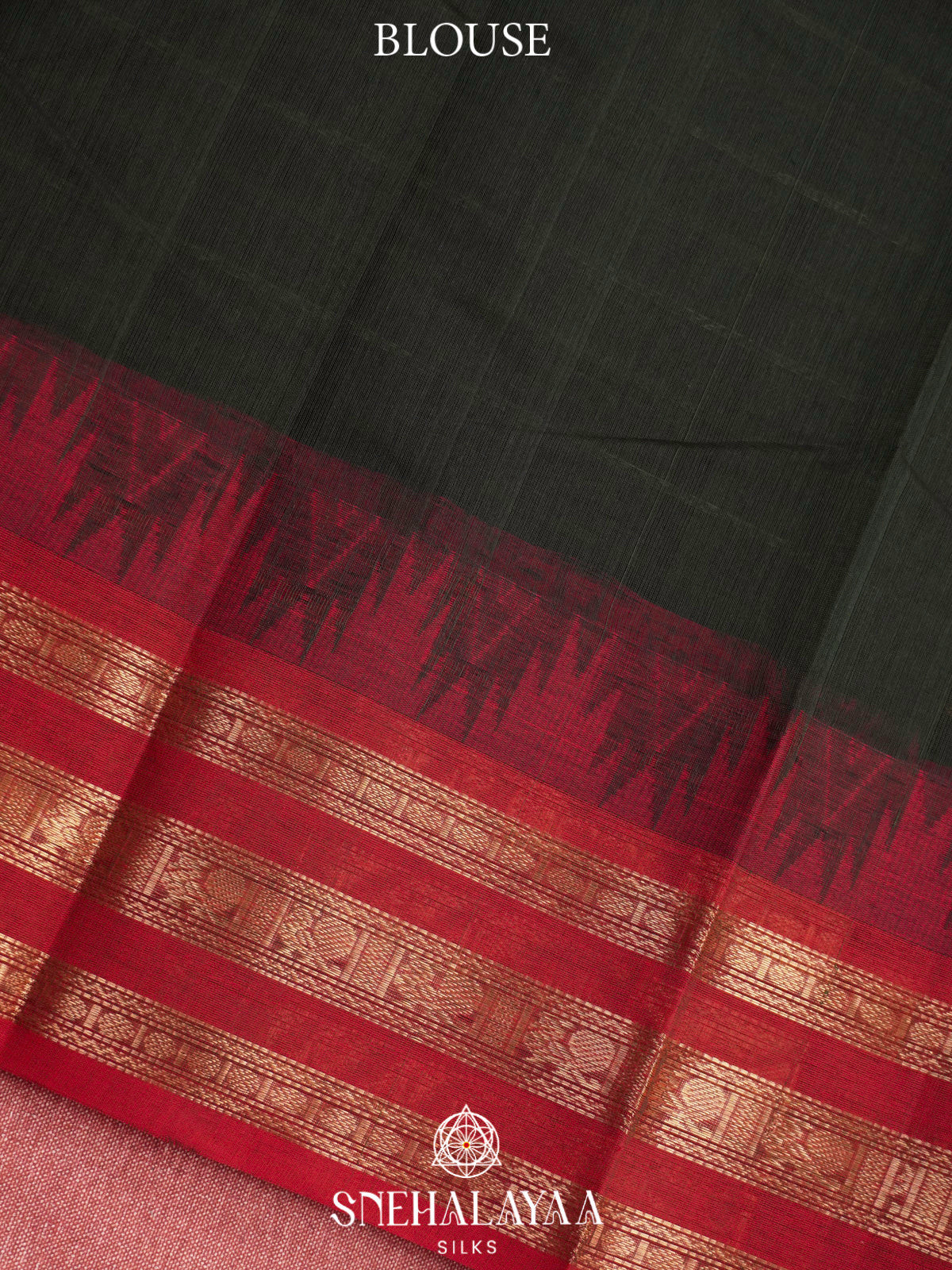 Forest Green  Kanchi Cotton Saree