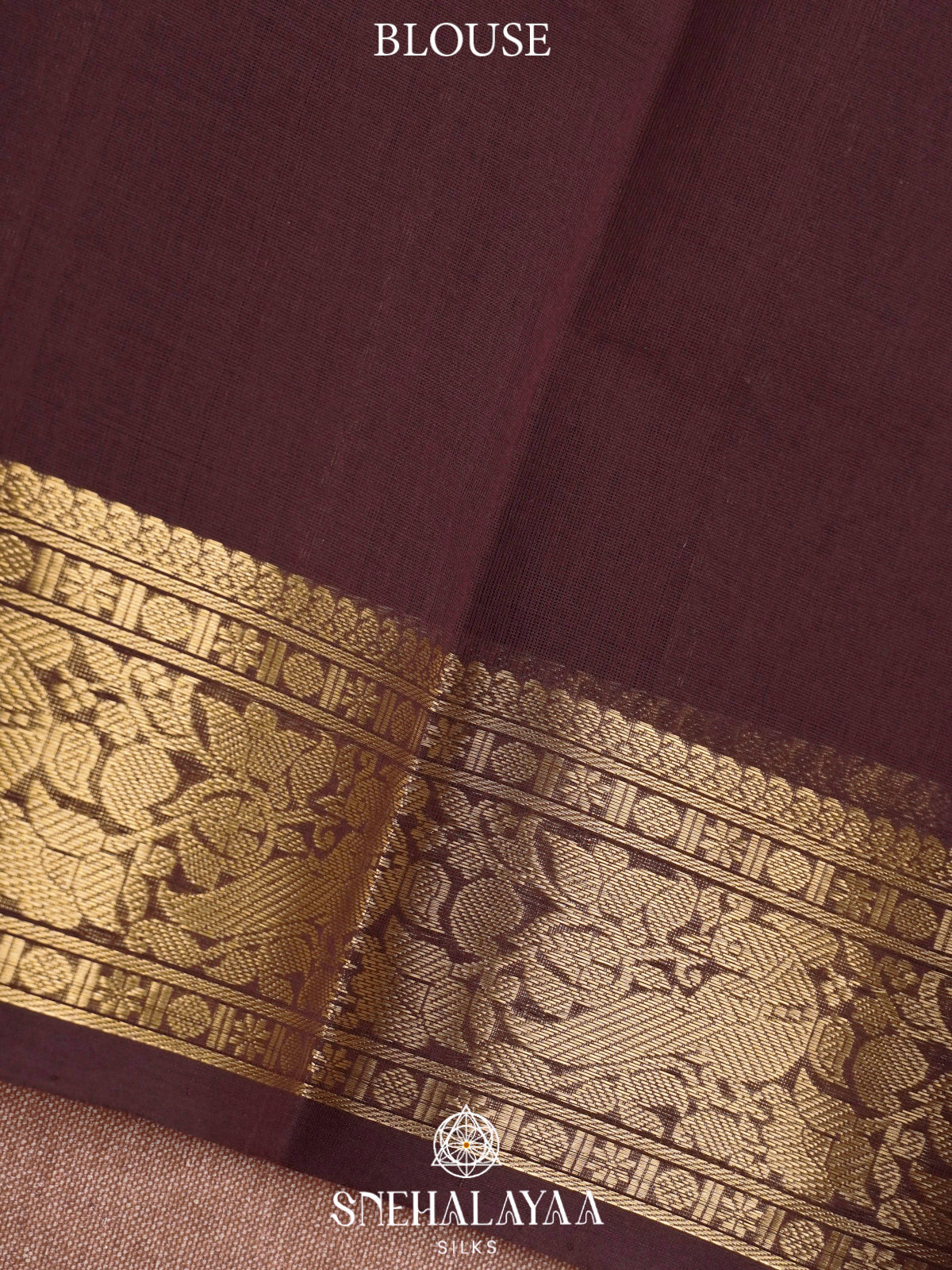 Coffee Brown  Kanchi Cotton Saree