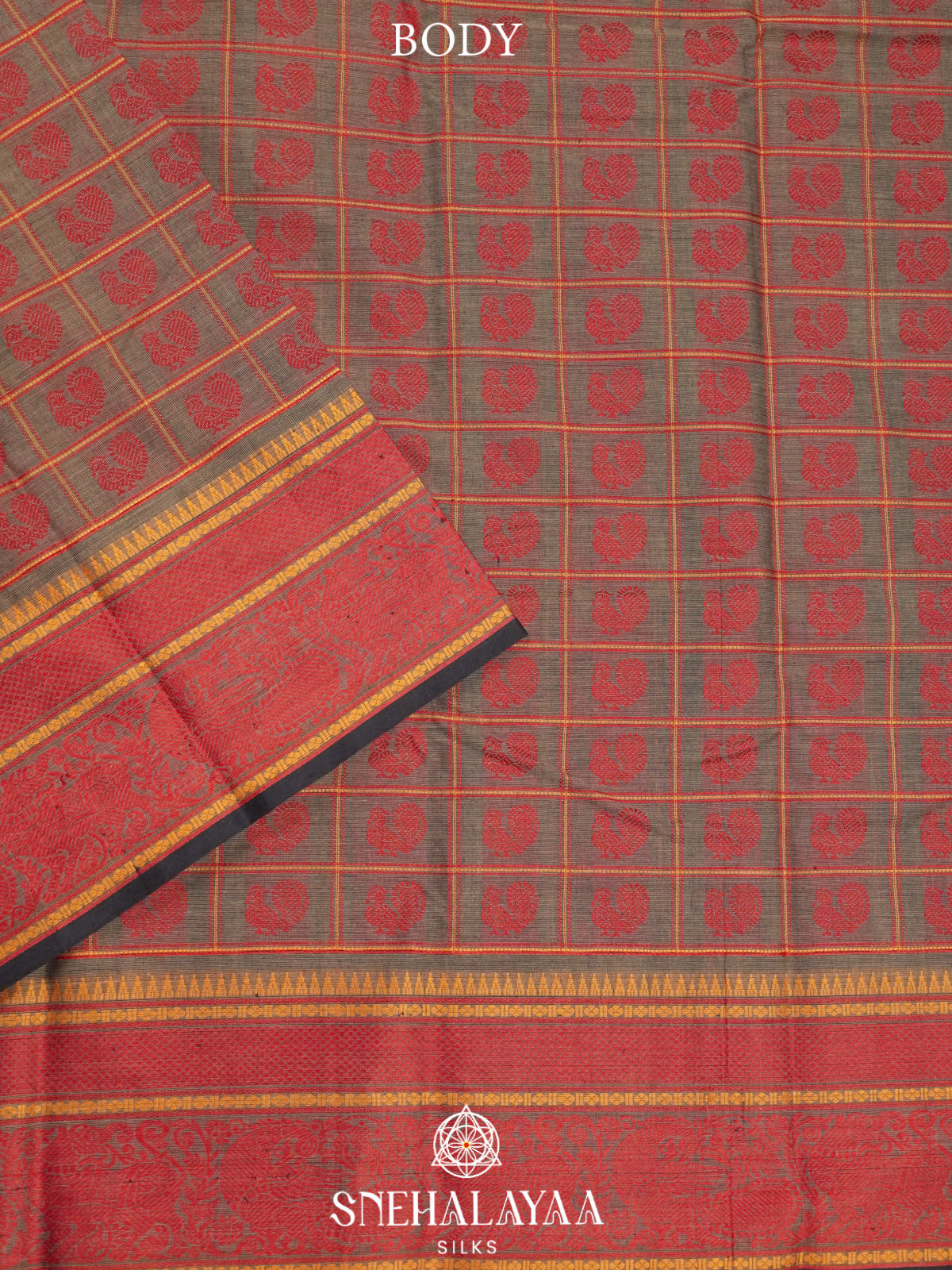 Green  Kanchi Cotton Saree